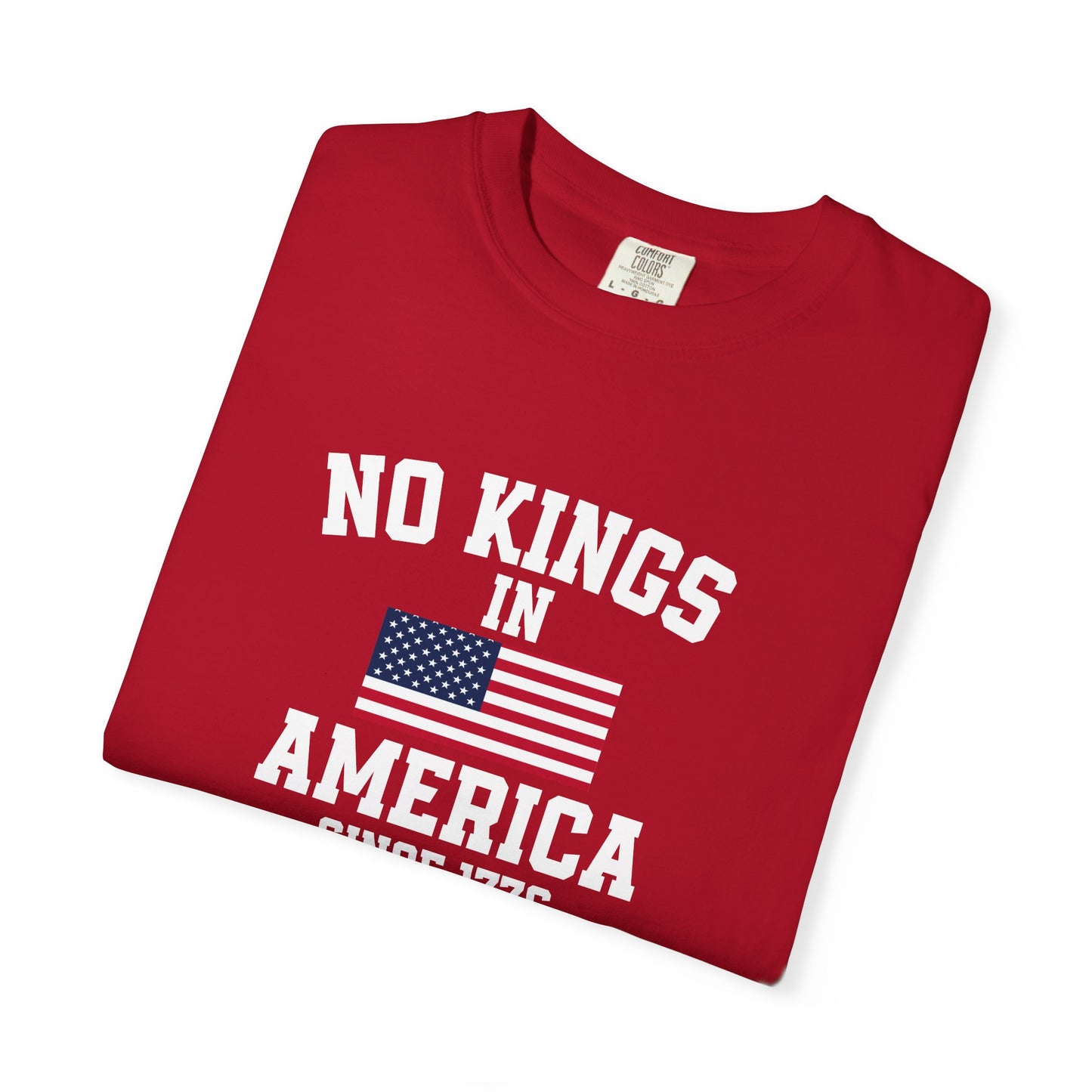 Personalized No Kings in America T Shirt, Democracy Tee, Patriotic Tee , personalized T shirt, 4th July Custom shirt, Liberal Shirt