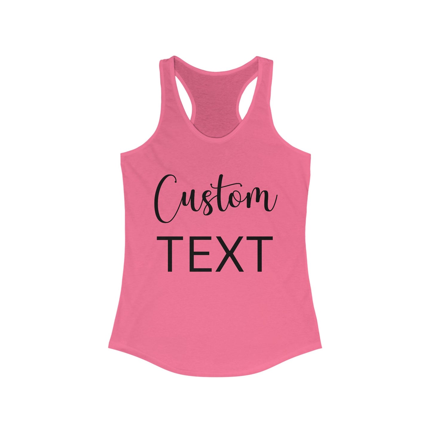 Custom Text Tank Top, Personalized Workout Tanks for Women, Workout Tank Custom Text, Custom Ladies Tank Tops, Soft Custom Tank,