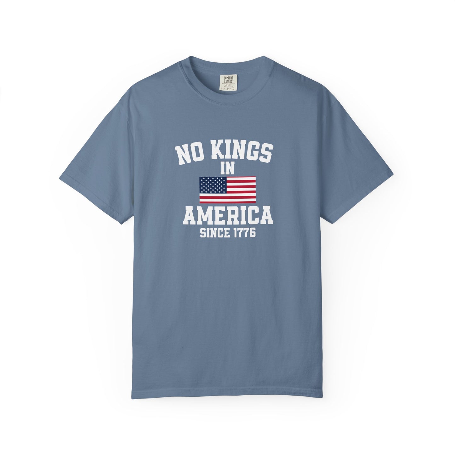 Personalized No Kings in America T Shirt, Democracy Tee, Patriotic Tee , personalized T shirt, 4th July Custom shirt, Liberal Shirt