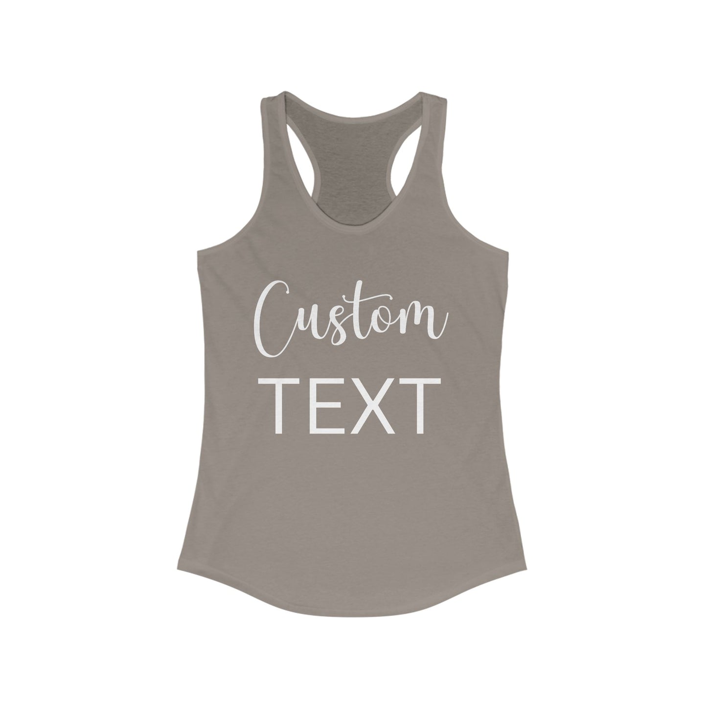 Custom Text Tank Top, Personalized Workout Tanks for Women, Workout Tank Custom Text, Custom Ladies Tank Tops, Soft Custom Tank,
