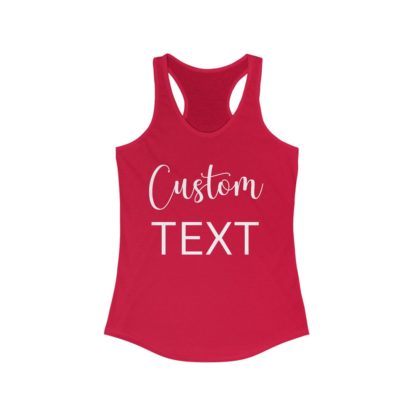 Custom Text Tank Top, Personalized Workout Tanks for Women, Workout Tank Custom Text, Custom Ladies Tank Tops, Soft Custom Tank,
