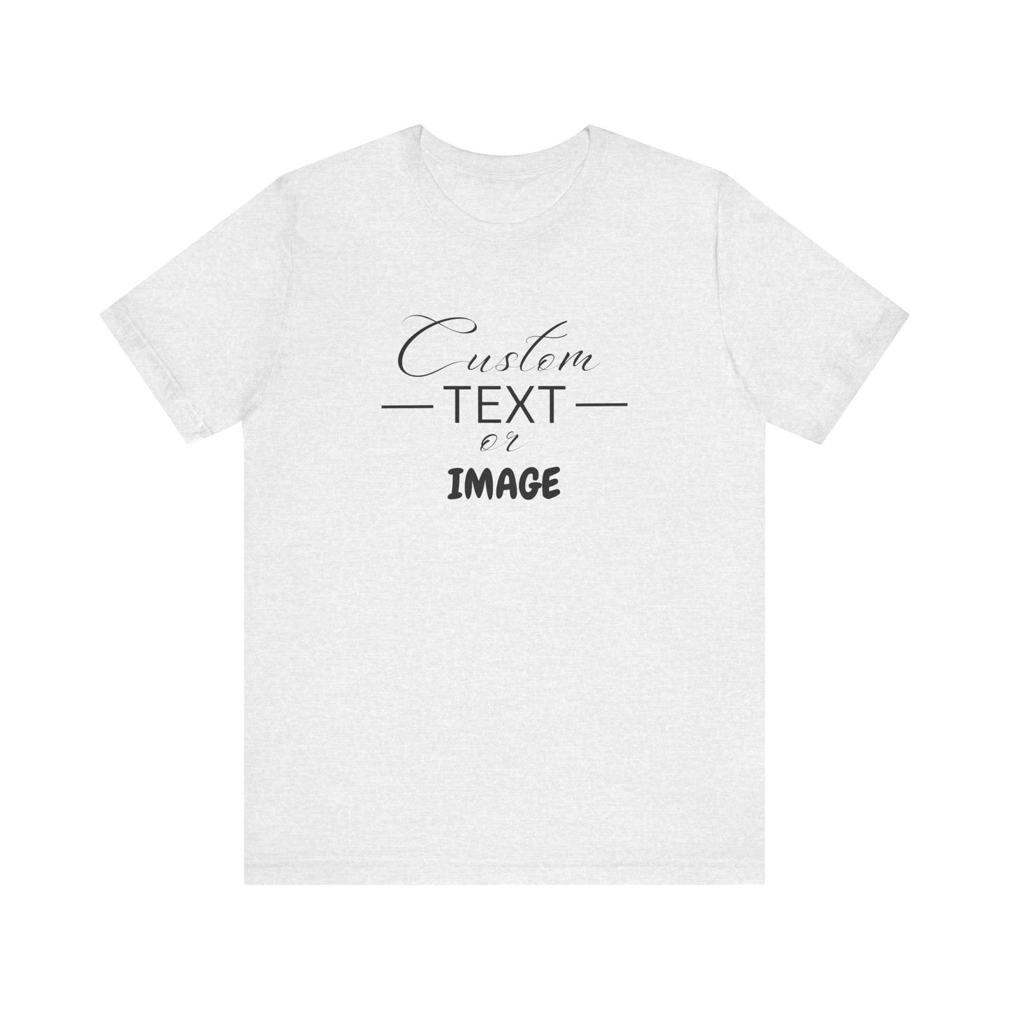 Custom Bell Canvas T Shirt, Personalized Bella Shirt, Custom Unisex Shirts, Custom Shirt, T-Shirt, Custom Logo Shirts, Customizable Business