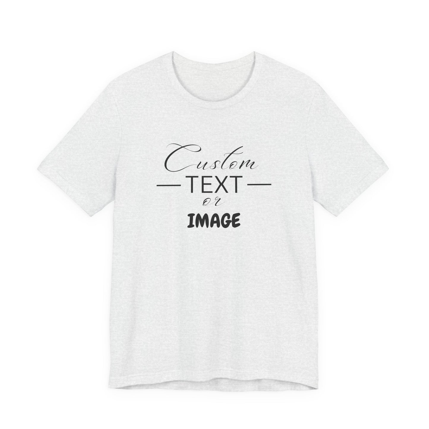 Custom Bell Canvas T Shirt, Personalized Bella Shirt, Custom Unisex Shirts, Custom Shirt, T-Shirt, Custom Logo Shirts, Customizable Business