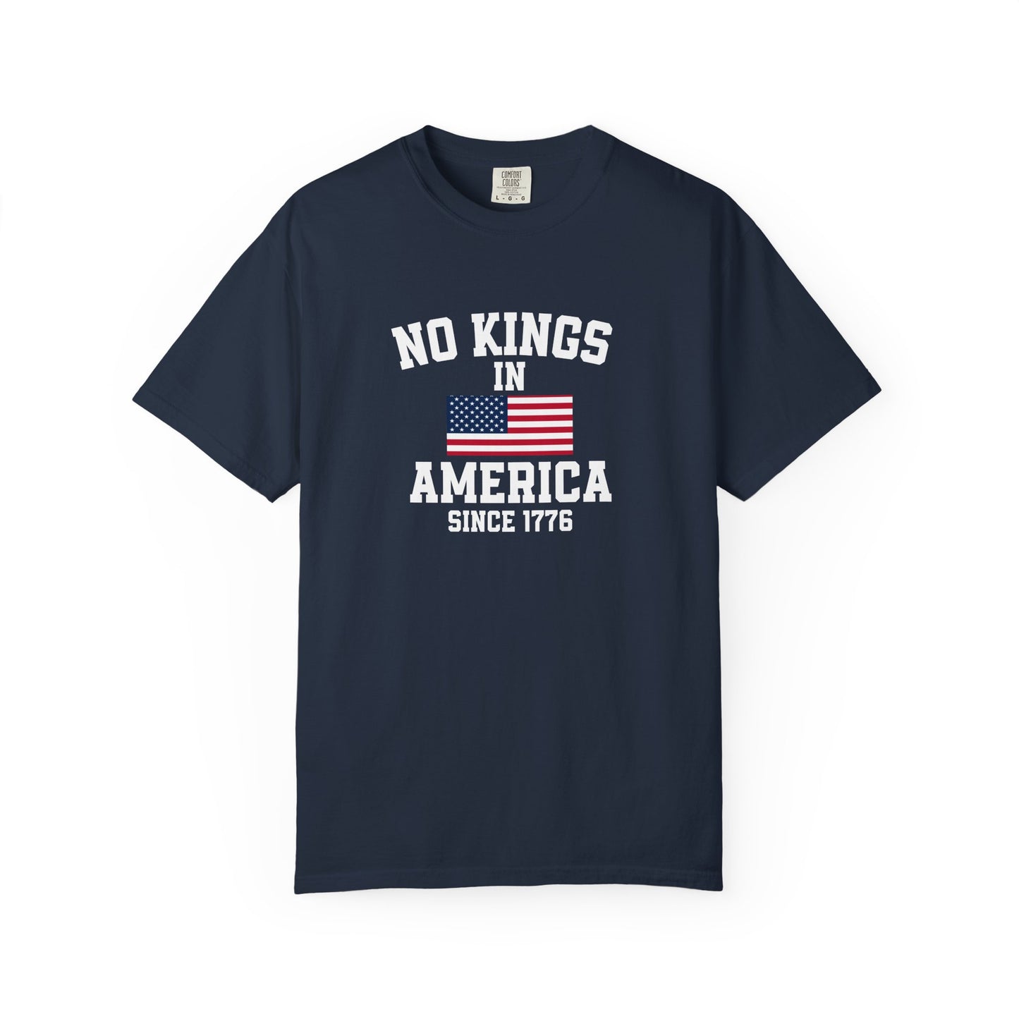 Personalized No Kings in America T Shirt, Democracy Tee, Patriotic Tee , personalized T shirt, 4th July Custom shirt, Liberal Shirt