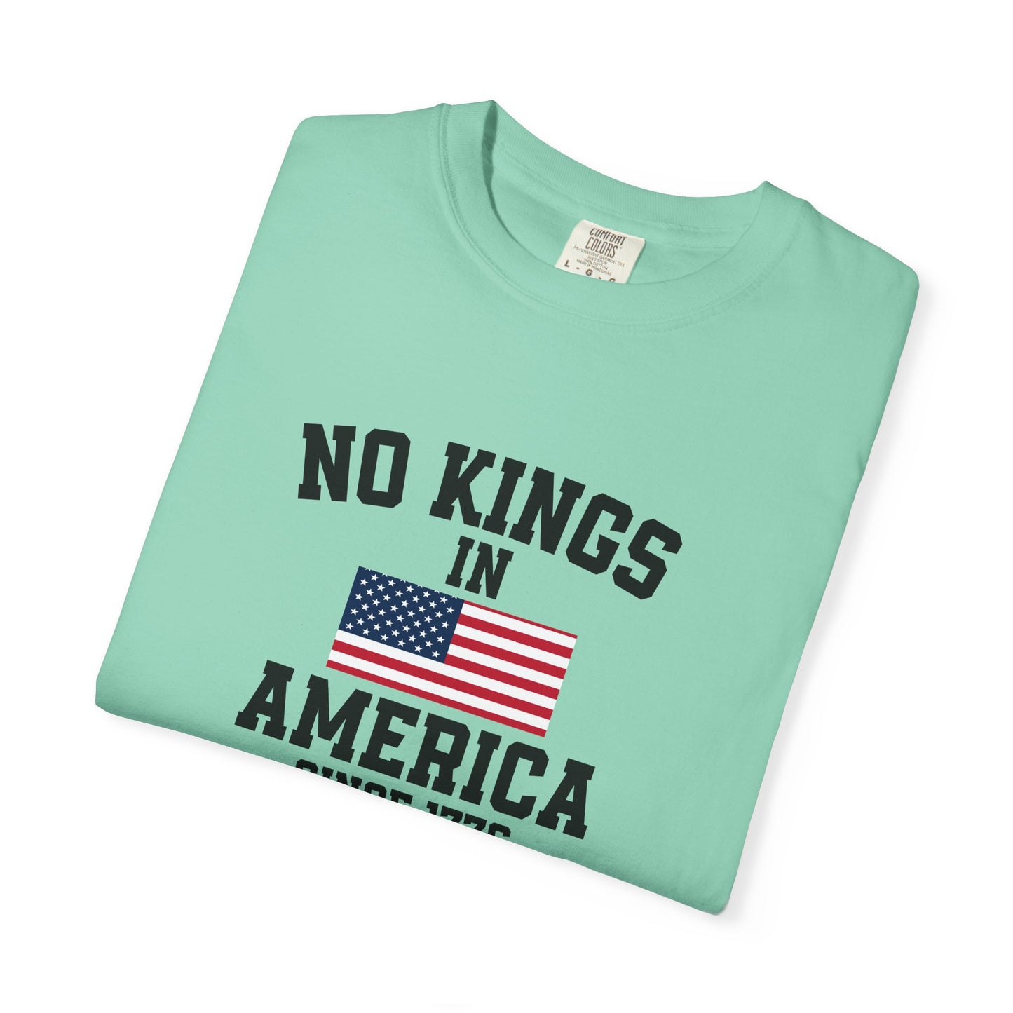 Personalized No Kings in America T Shirt, Democracy Tee, Patriotic Tee , personalized T shirt, 4th July Custom shirt, Liberal Shirt