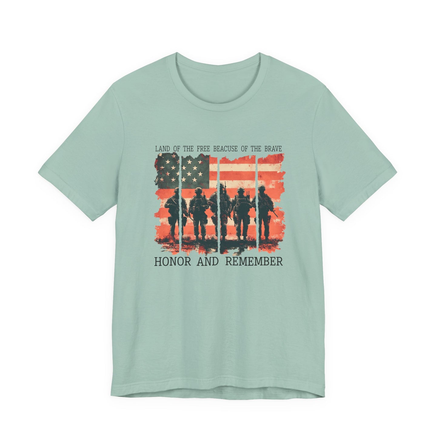 Memorial Day Shirt, American Flag Heart Shirt, Army Shirt, Patriotic American Flag Shirt,Land of the brave Shirt, Heart Memorial Day Shirt,