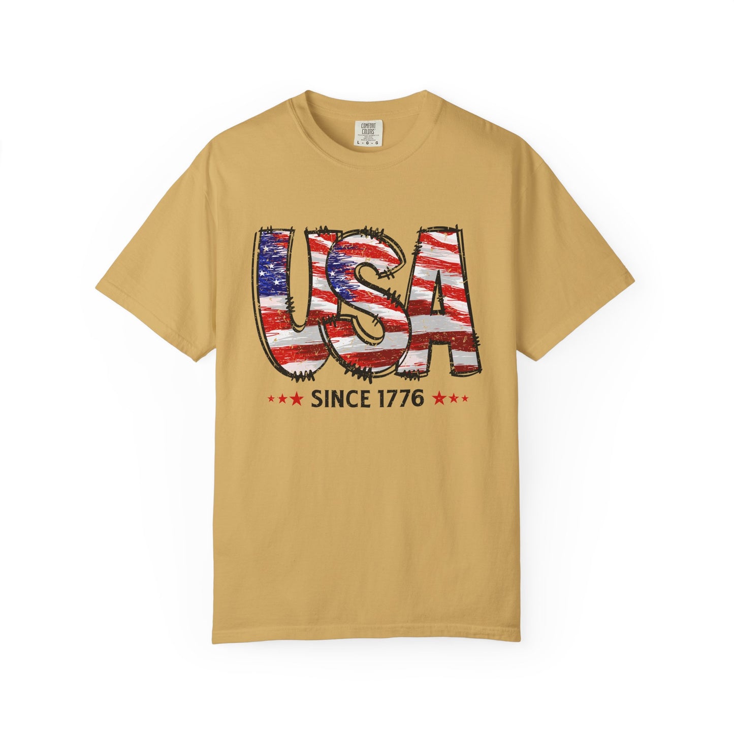 Comfort Color USA Shirt, Independent Day Shirt, USA 1776 Top, Gift For Her, Valentine's Day Shirt, America Shirt, 4th of July Tee,