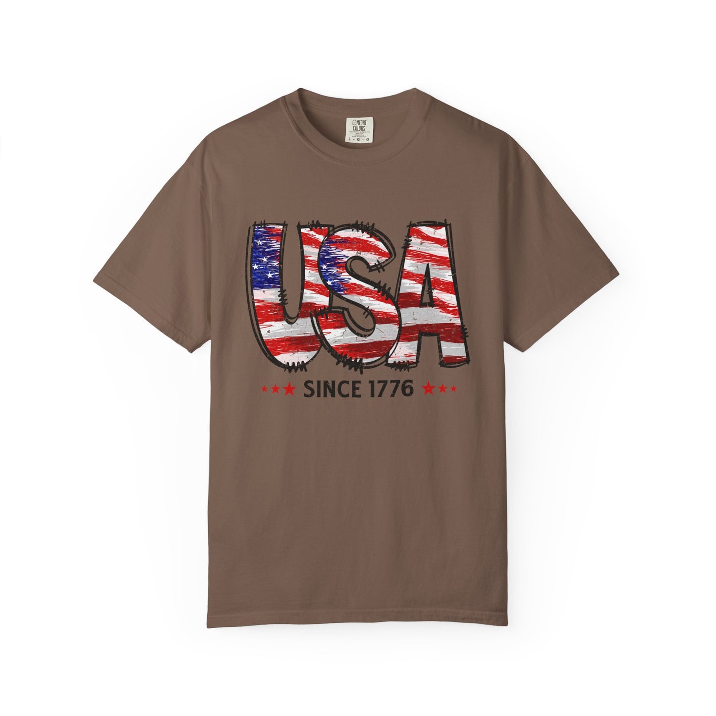 Comfort Color USA Shirt, Independent Day Shirt, USA 1776 Top, Gift For Her, Valentine's Day Shirt, America Shirt, 4th of July Tee,