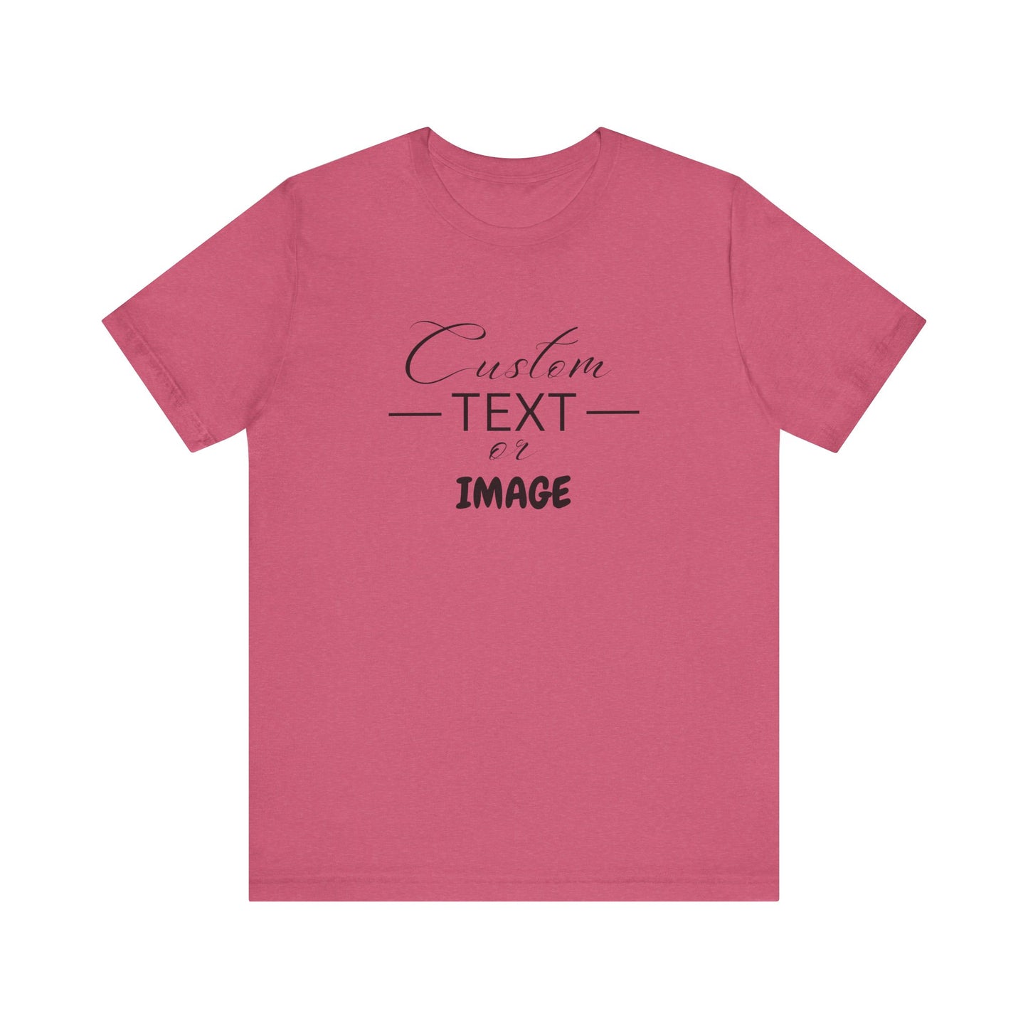 Custom Bell Canvas T Shirt, Personalized Bella Shirt, Custom Unisex Shirts, Custom Shirt, T-Shirt, Custom Logo Shirts, Customizable Business