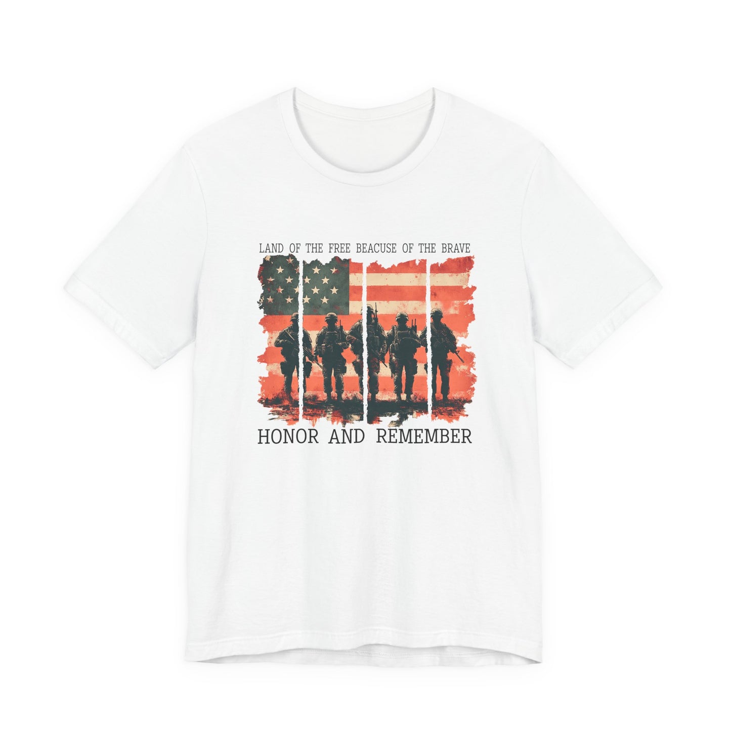 Memorial Day Shirt, American Flag Heart Shirt, Army Shirt, Patriotic American Flag Shirt,Land of the brave Shirt, Heart Memorial Day Shirt,