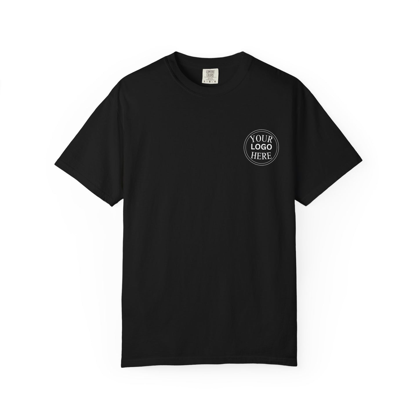 Custom Comfort Colors® Your Logo Here Shirt, Sports Team Logo Clothing Gift, Business Logo Pocket Outfit, Personalized Company Logo Tee,