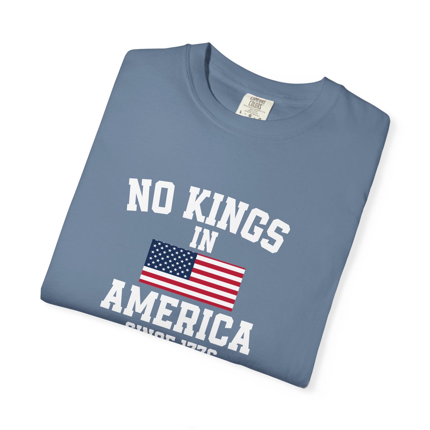 Personalized No Kings in America T Shirt, Democracy Tee, Patriotic Tee , personalized T shirt, 4th July Custom shirt, Liberal Shirt