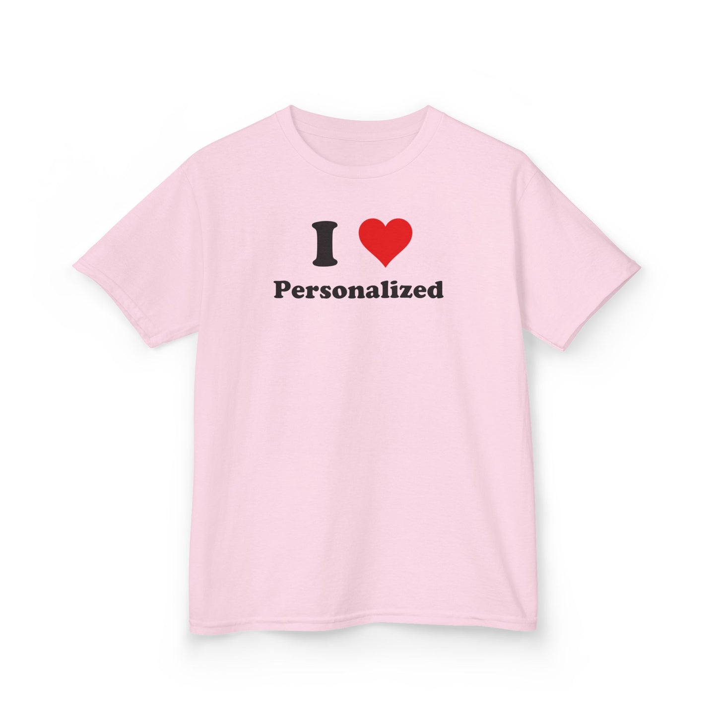 I Love Custom Baby Tee,I Heart Custom shirt, Personalized women fitted tee, Custom 90s TShirt,Personalized custom T-Shirt,Custom Y2K TShirt,