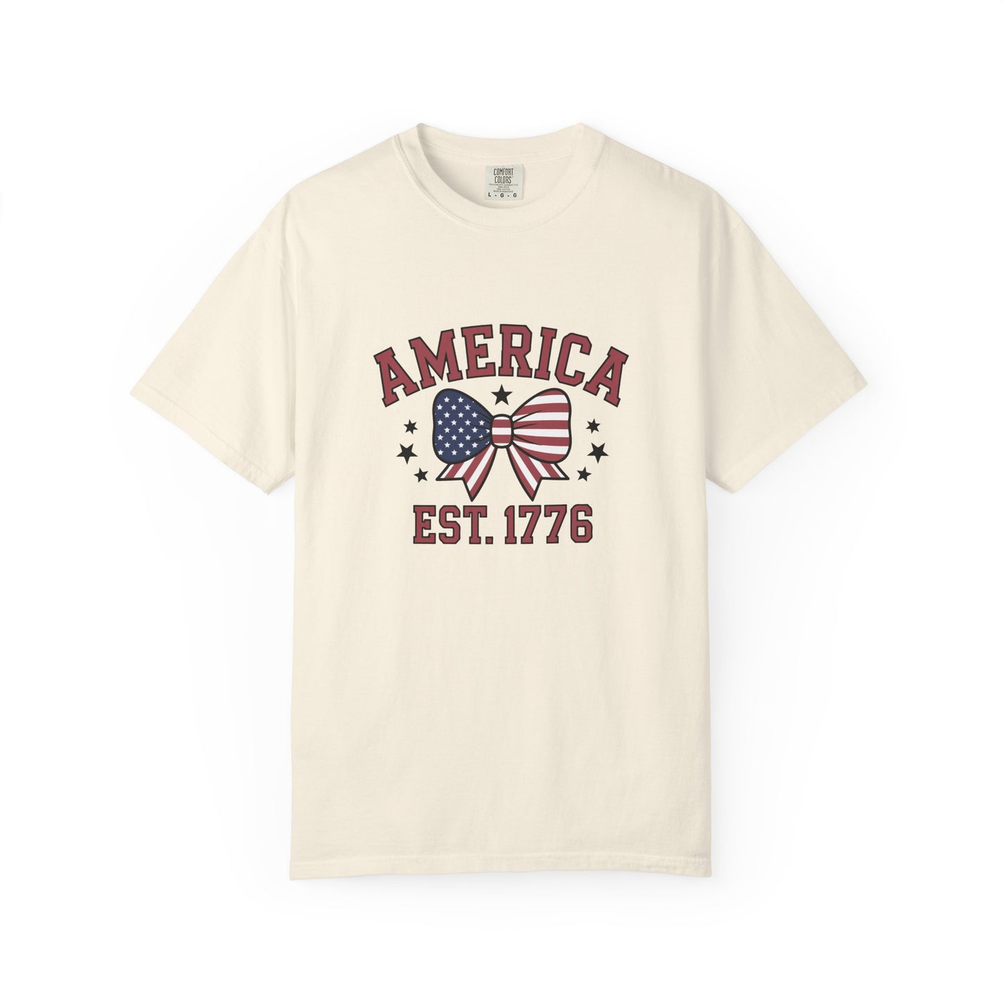 Comfort Colors USA Shirt, 4th of July shirt, America est 1776 shirt, red white blue shirt, summer patriotic shirt for women, gift fo her