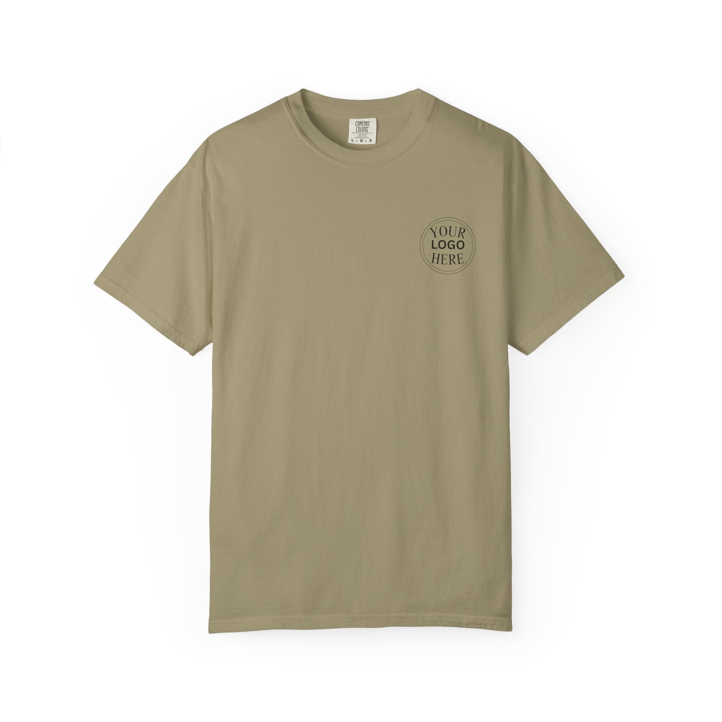 Custom Comfort Colors® Your Logo Here Shirt, Sports Team Logo Clothing Gift, Business Logo Pocket Outfit, Personalized Company Logo Tee,