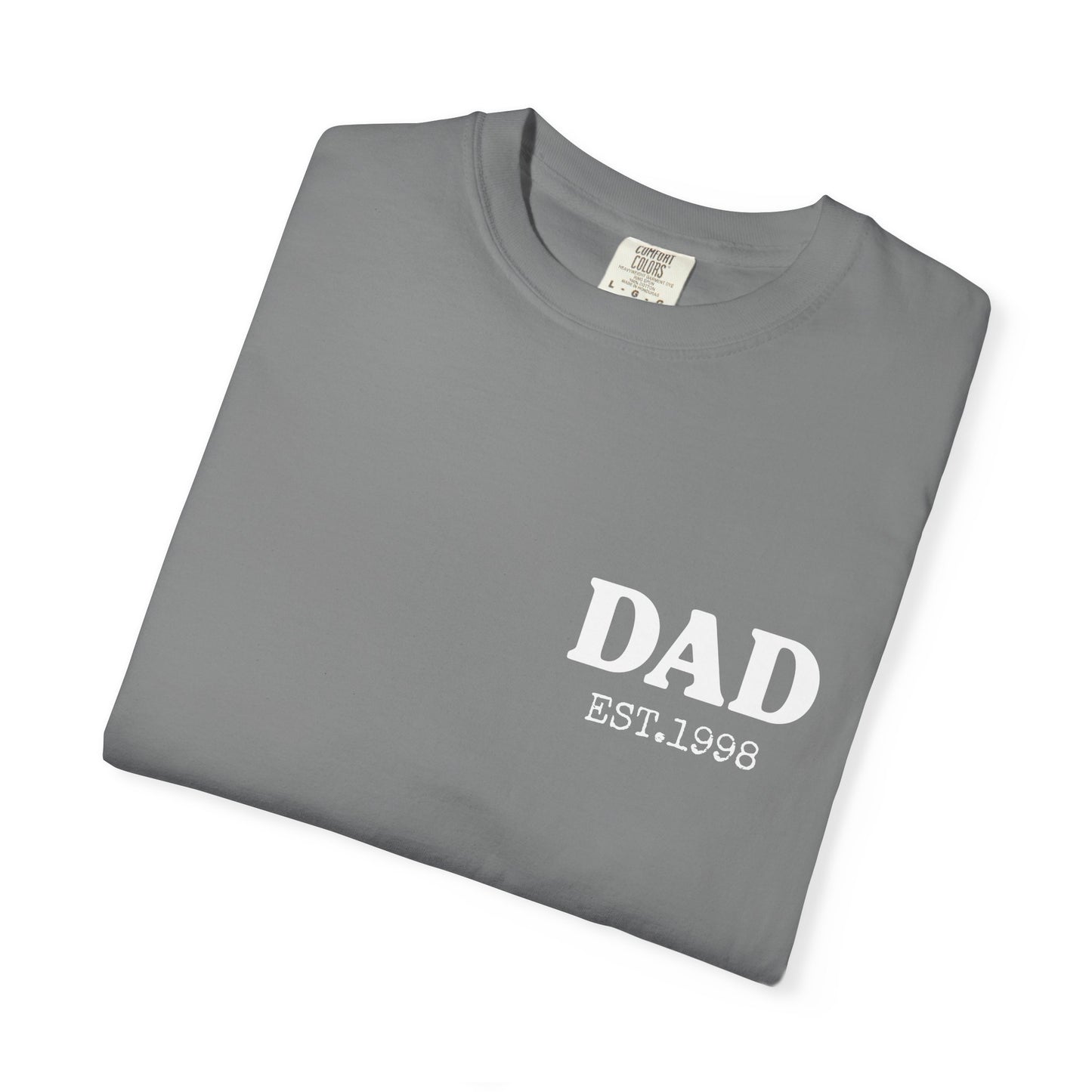 Dad Est Year Shirt, Birthday Gift for Daddy, New Dad Gift Idea,Matching Dad & Daughter, Fathers Day Gifts from Daughter, Dad of Girls Tee