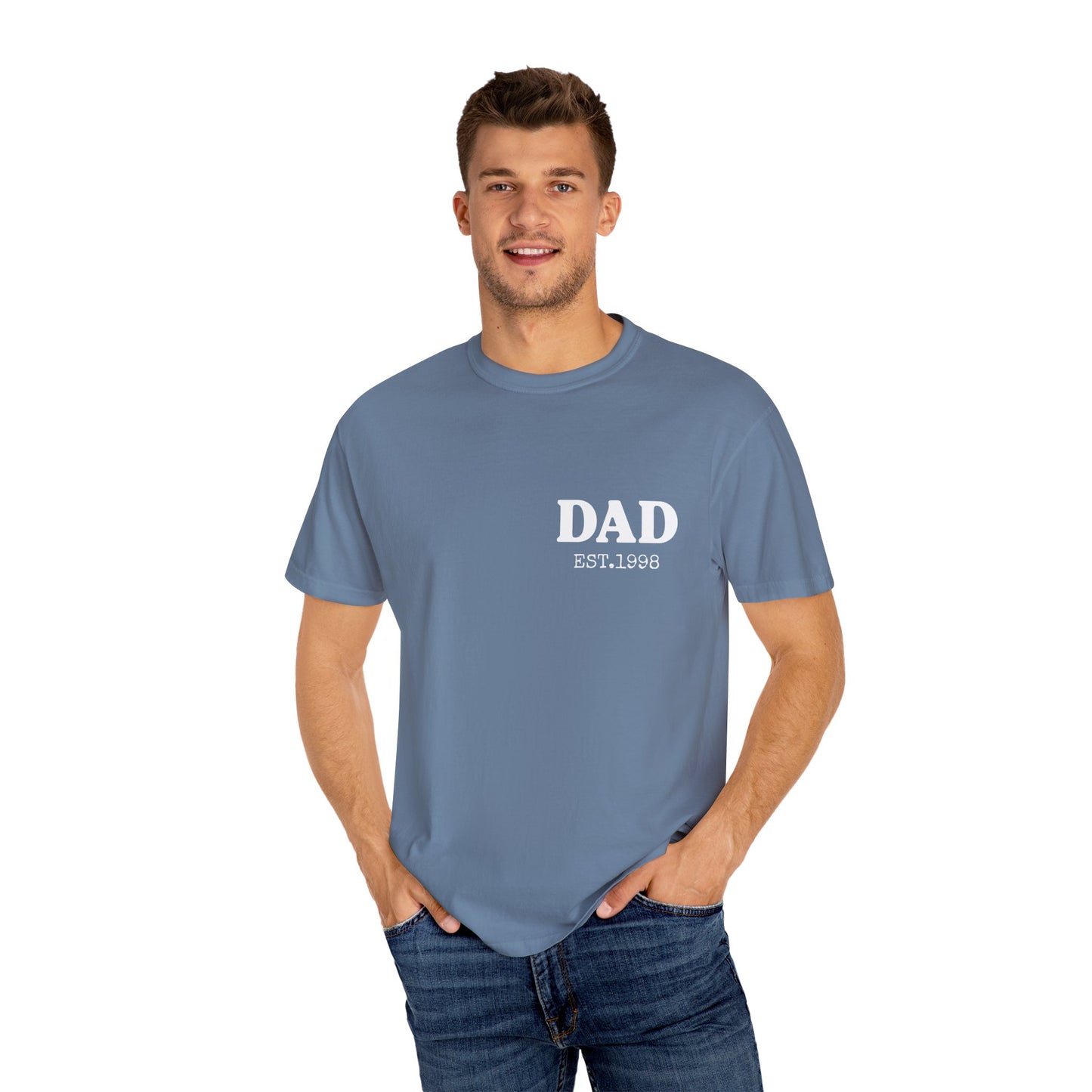 Dad Est Year Shirt, Birthday Gift for Daddy, New Dad Gift Idea,Matching Dad & Daughter, Fathers Day Gifts from Daughter, Dad of Girls Tee