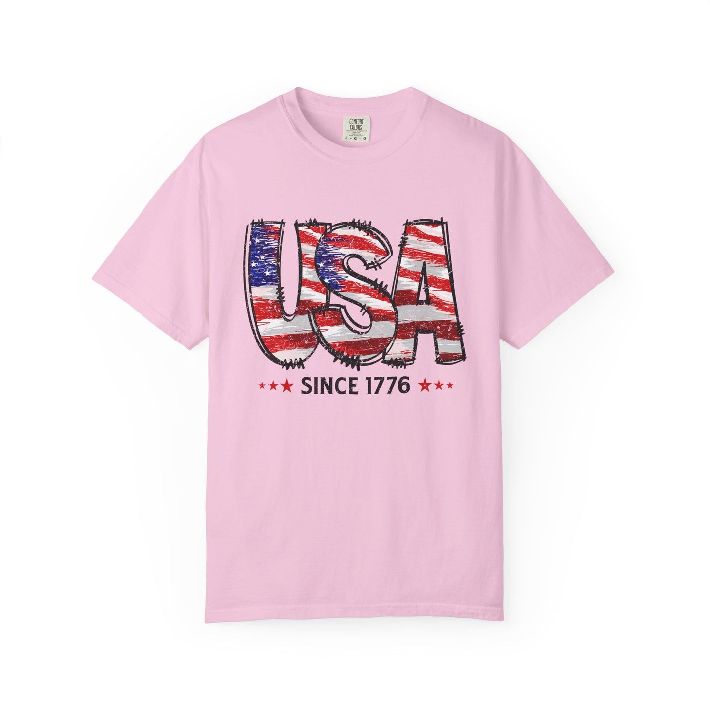 Comfort Color USA Shirt, Independent Day Shirt, USA 1776 Top, Gift For Her, Valentine's Day Shirt, America Shirt, 4th of July Tee,