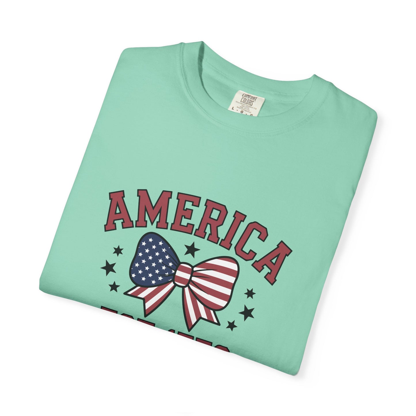 Comfort Colors USA Shirt, 4th of July shirt, America est 1776 shirt, red white blue shirt, summer patriotic shirt for women, gift fo her