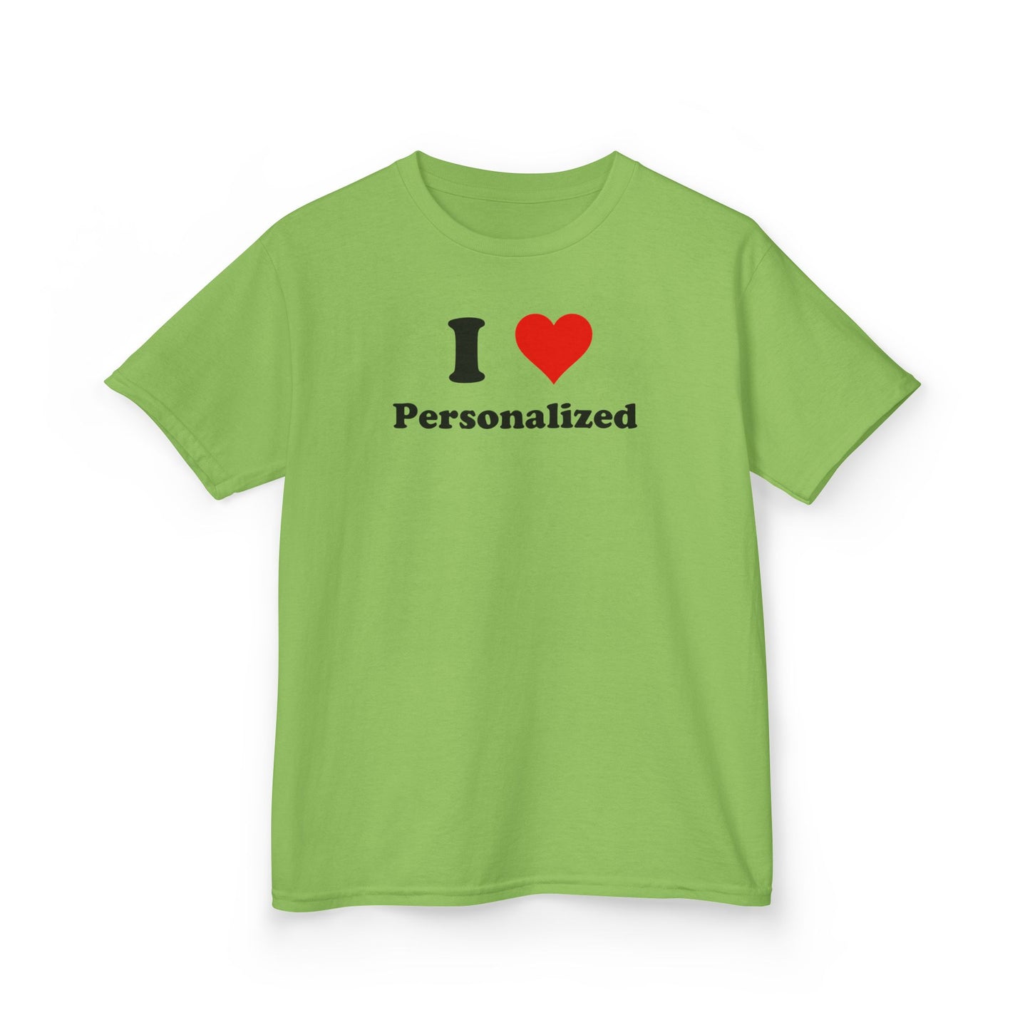 I Love Custom Baby Tee,I Heart Custom shirt, Personalized women fitted tee, Custom 90s TShirt,Personalized custom T-Shirt,Custom Y2K TShirt,