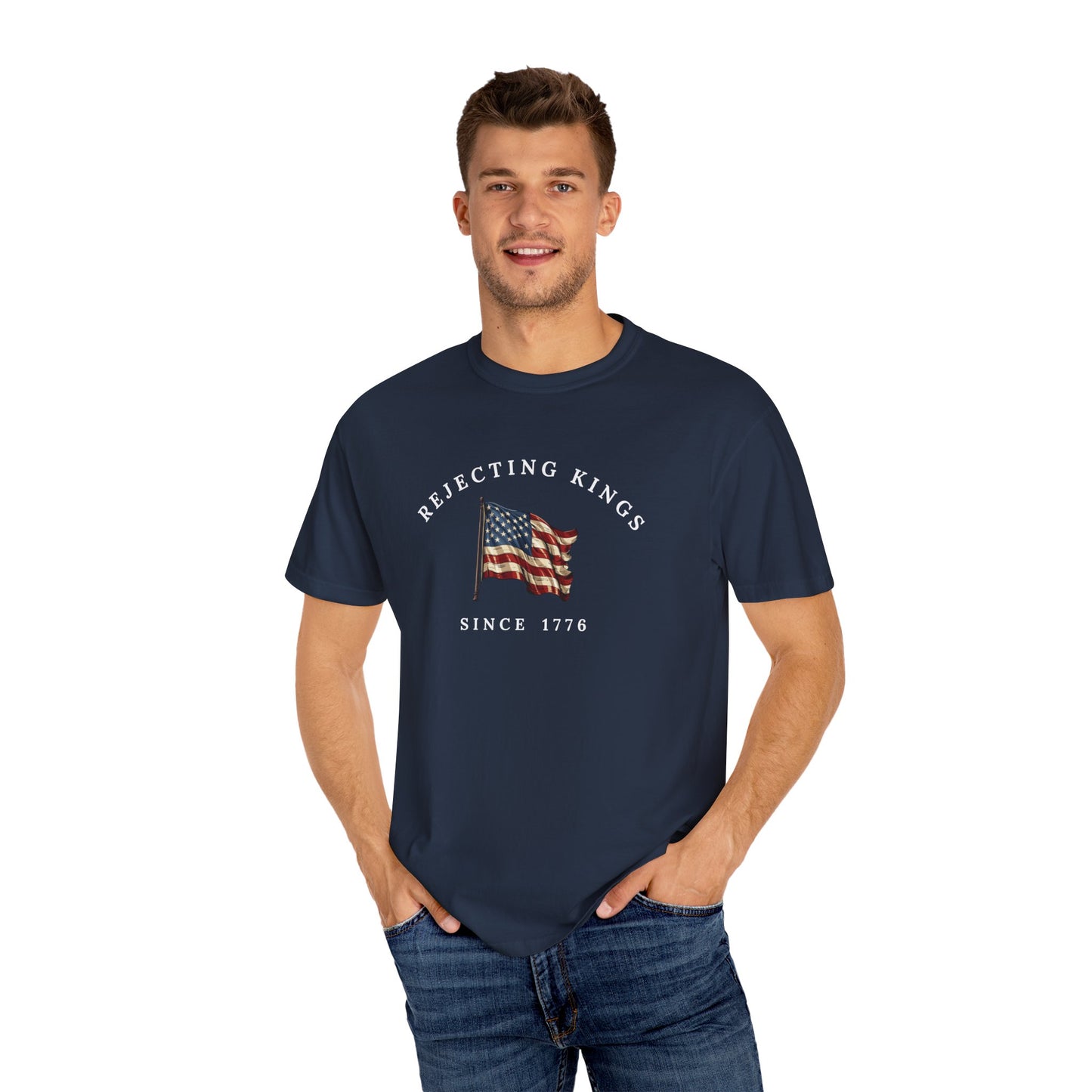 Comfort Colors® Rejecting Kings Since 1776 Protest Shirt, Anti Authoritarianism Shirt, Pro Democracy Shirt, 4th July America Shirt, gift