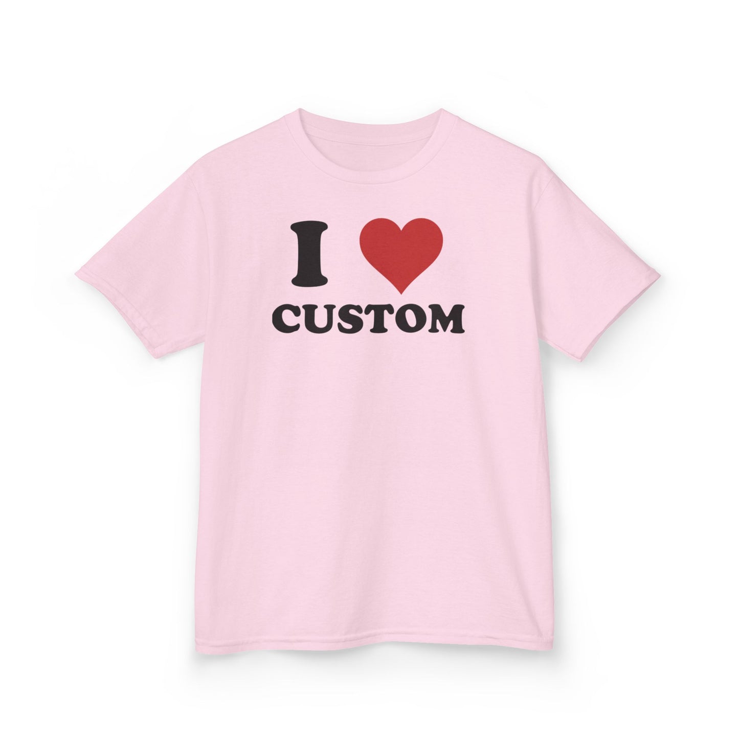 I Love Custom Baby Tee, Personalized Y2K T-Shirt, Trendy Y2K Clothing, Custom 90s TShirt, Custom I Heart Baby T, I Heart T Shirt Custom,
