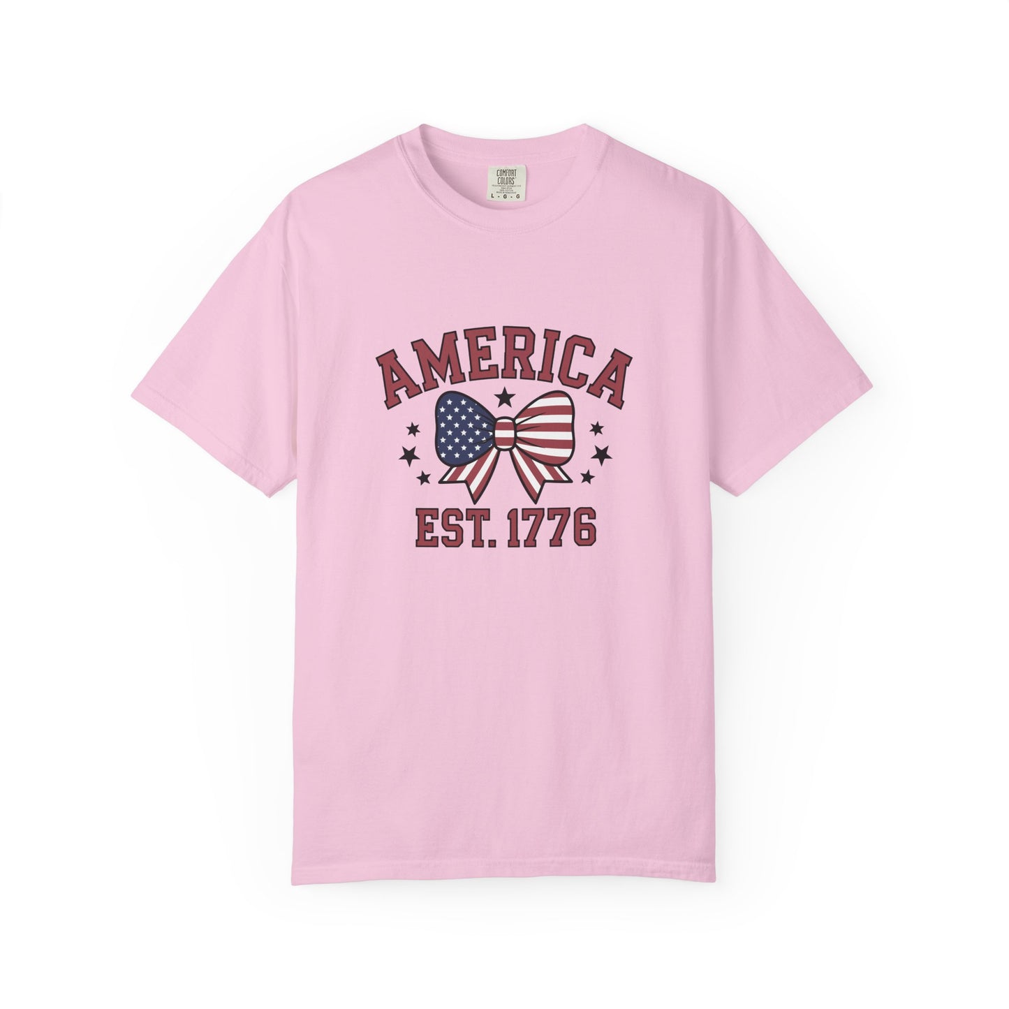Comfort Colors USA Shirt, 4th of July shirt, America est 1776 shirt, red white blue shirt, summer patriotic shirt for women, gift fo her