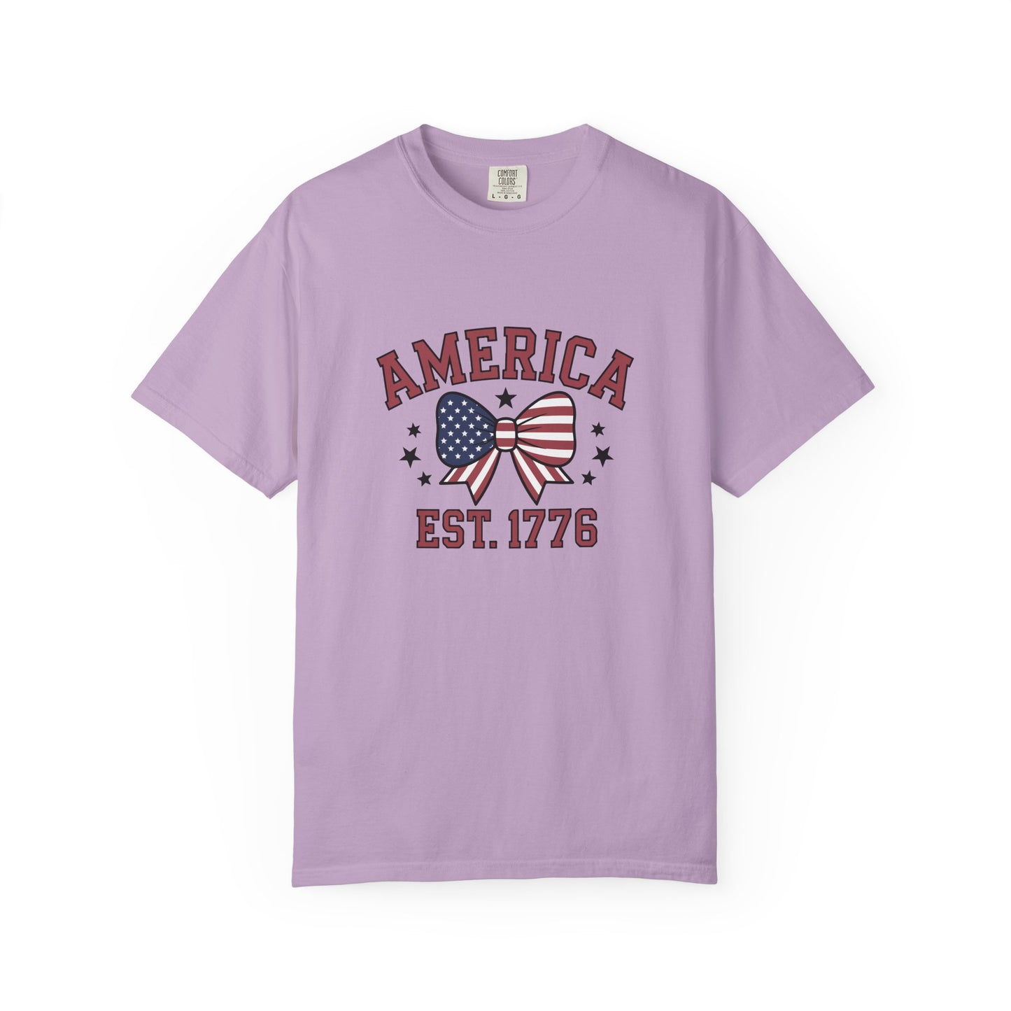 Comfort Colors USA Shirt, 4th of July shirt, America est 1776 shirt, red white blue shirt, summer patriotic shirt for women, gift fo her