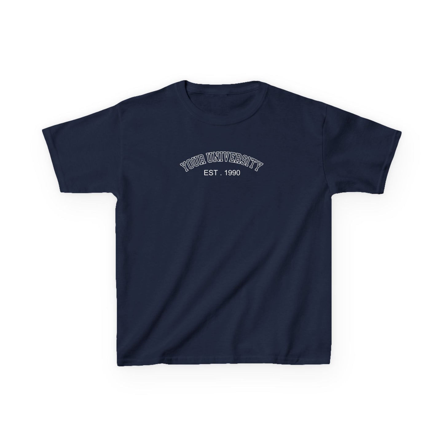 Personalized University Baby Tee, Personalized University Name Shirt, personalized text shirt, Custom Text Shirt, Graduation shirt, Crop Top