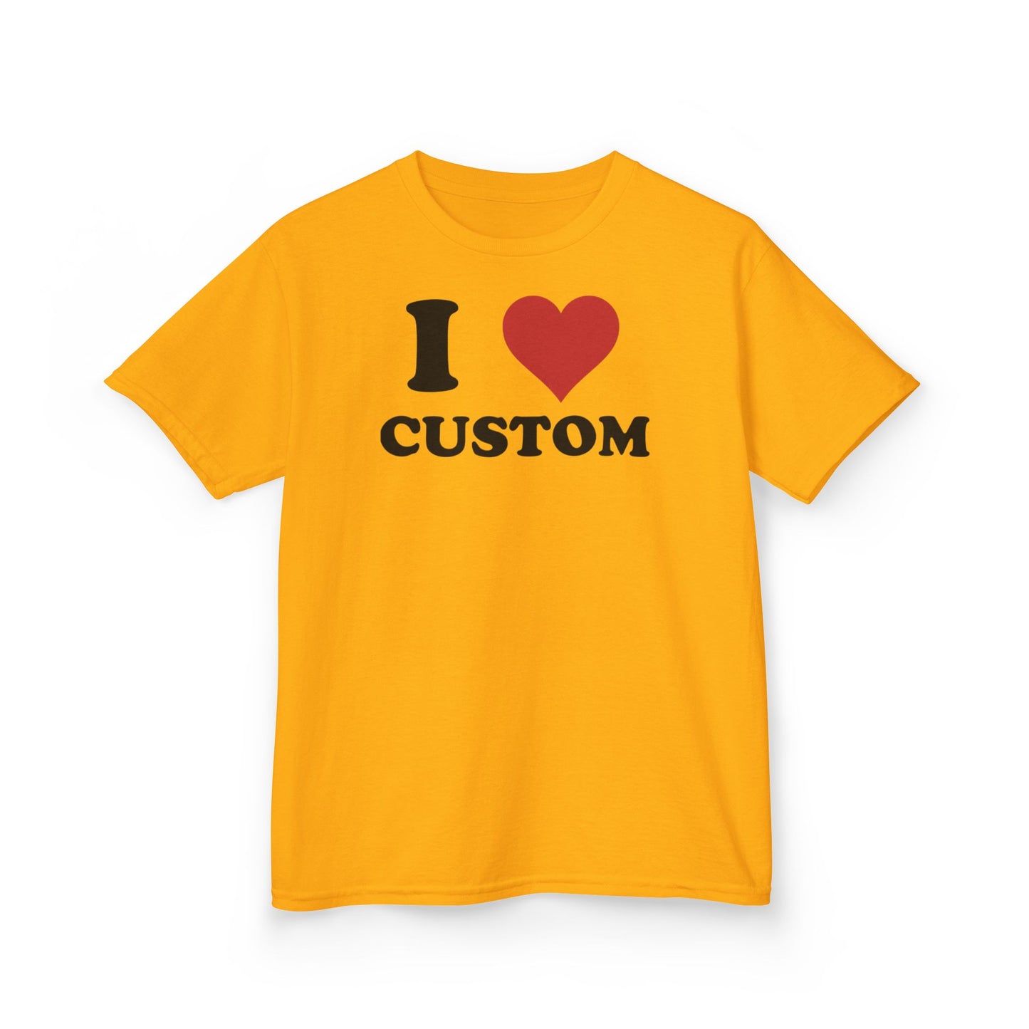 I Love Custom Baby Tee, Custom 90s TShirt, Custom 90s TShirt, Trendy Y2K Clothing, I Heart Custom Shirt, Personalized Text Baby Tee