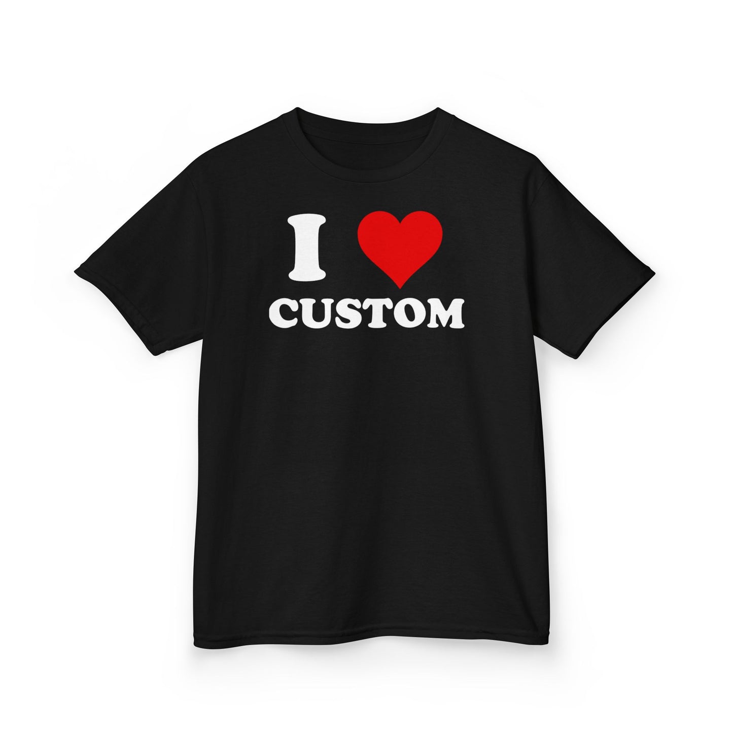 I Love Custom Baby Tee, Custom 90s TShirt, Custom 90s TShirt, Trendy Y2K Clothing, I Heart Custom Shirt, Personalized Text Baby Tee