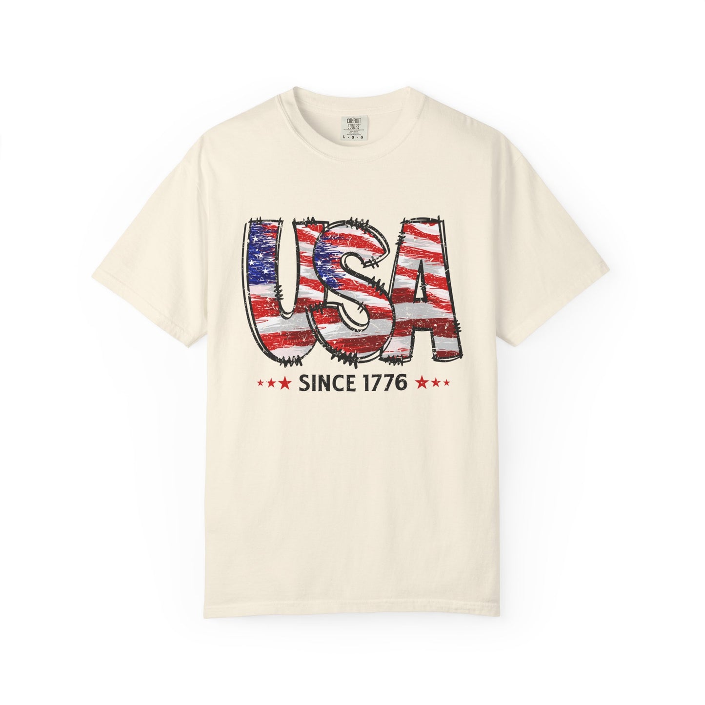Comfort Color USA Shirt, Independent Day Shirt, USA 1776 Top, Gift For Her, Valentine's Day Shirt, America Shirt, 4th of July Tee,