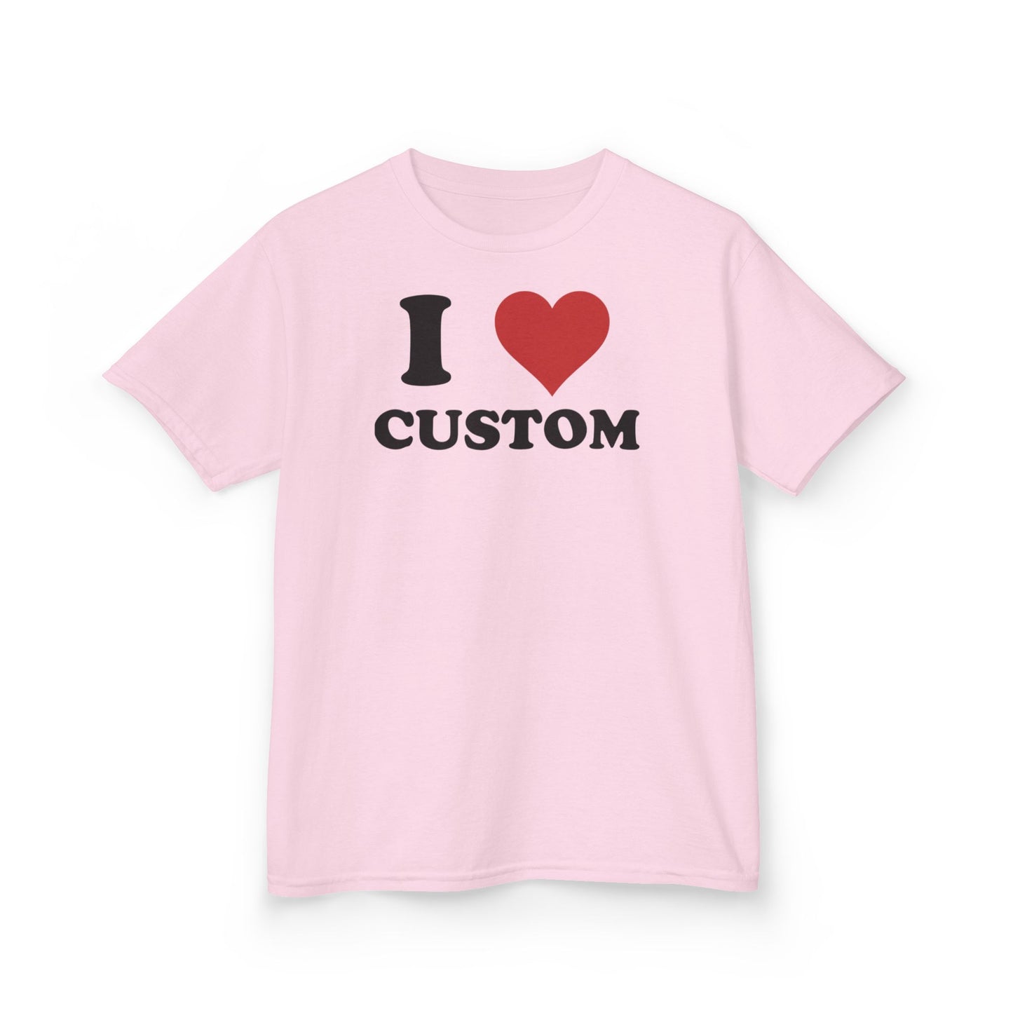 I Love Custom Baby Tee, Custom 90s TShirt, Custom 90s TShirt, Trendy Y2K Clothing, I Heart Custom Shirt, Personalized Text Baby Tee