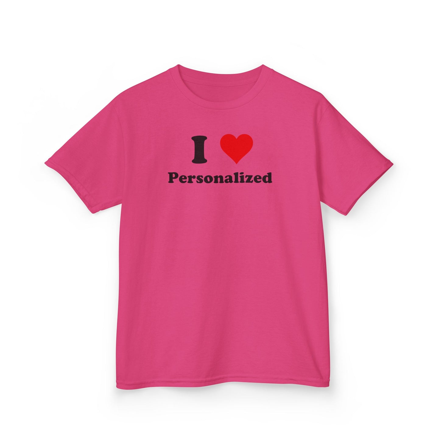 I Love Custom Baby Tee,I Heart Custom shirt, Personalized women fitted tee, Custom 90s TShirt,Personalized custom T-Shirt,Custom Y2K TShirt,