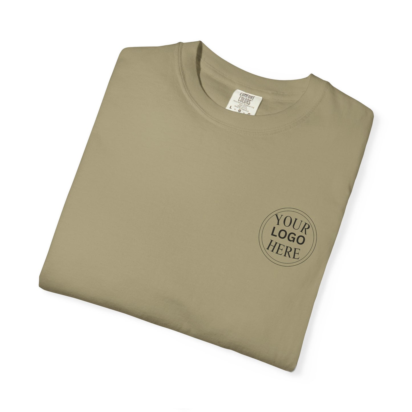 Custom Comfort Colors® Your Logo Here Shirt, Sports Team Logo Clothing Gift, Business Logo Pocket Outfit, Personalized Company Logo Tee,