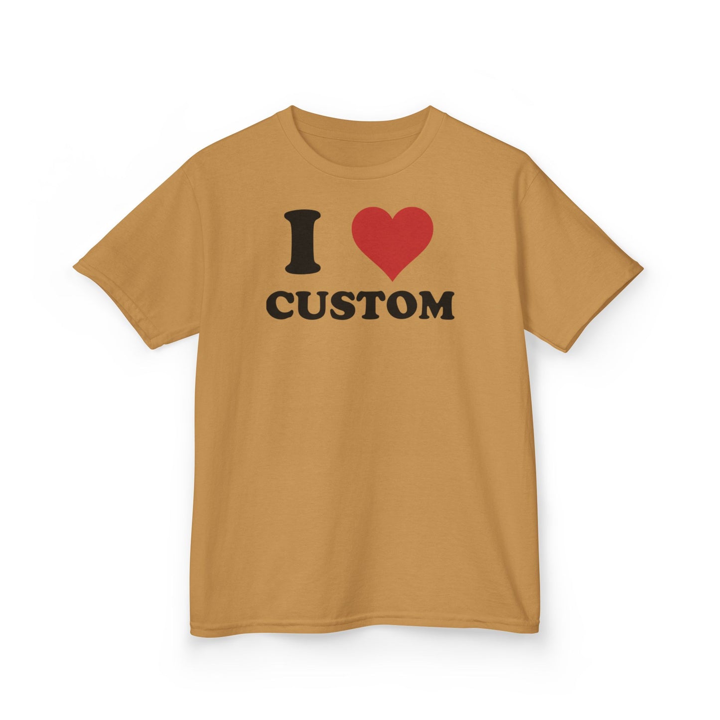 I Love Custom Baby Tee, Custom 90s TShirt, Custom 90s TShirt, Trendy Y2K Clothing, I Heart Custom Shirt, Personalized Text Baby Tee