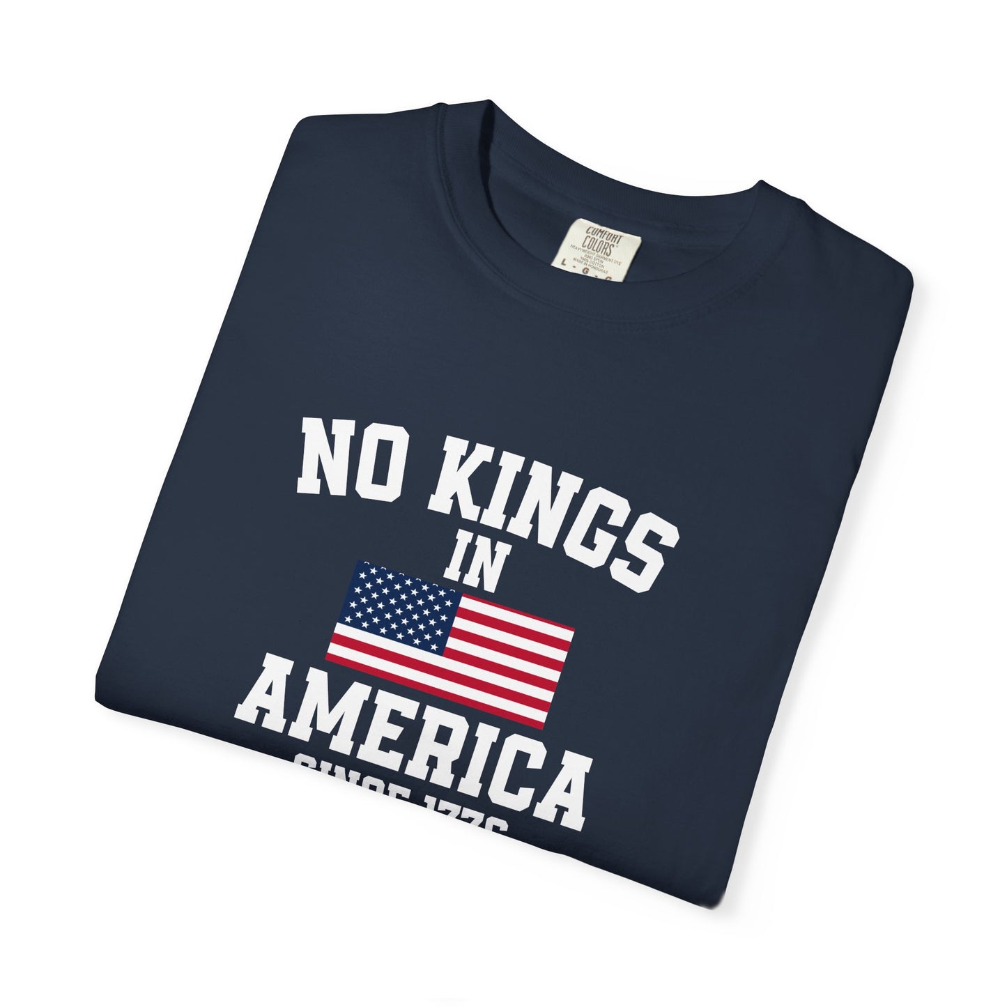 Personalized No Kings in America T Shirt, Democracy Tee, Patriotic Tee , personalized T shirt, 4th July Custom shirt, Liberal Shirt