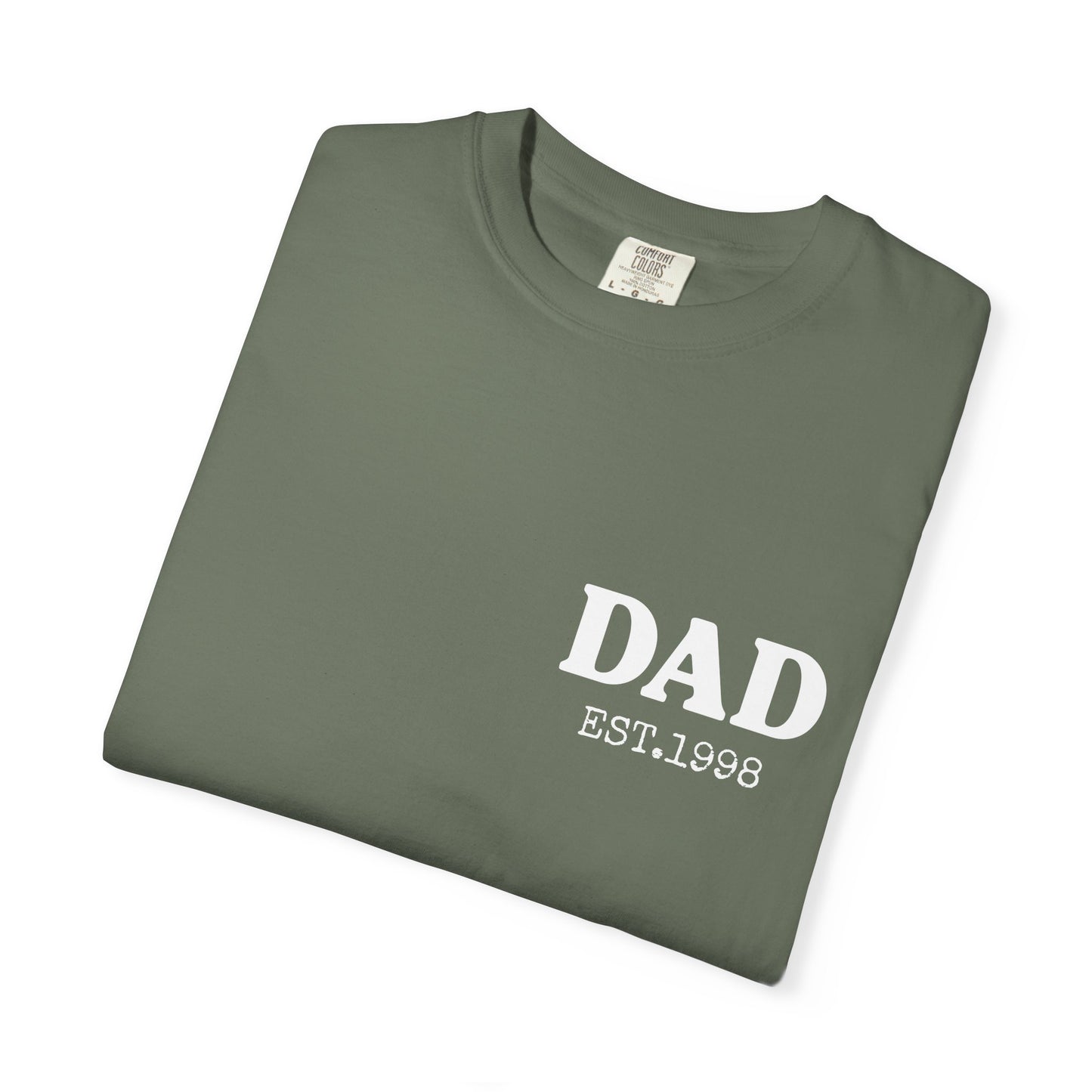 Dad Est Year Shirt, Birthday Gift for Daddy, New Dad Gift Idea,Matching Dad & Daughter, Fathers Day Gifts from Daughter, Dad of Girls Tee