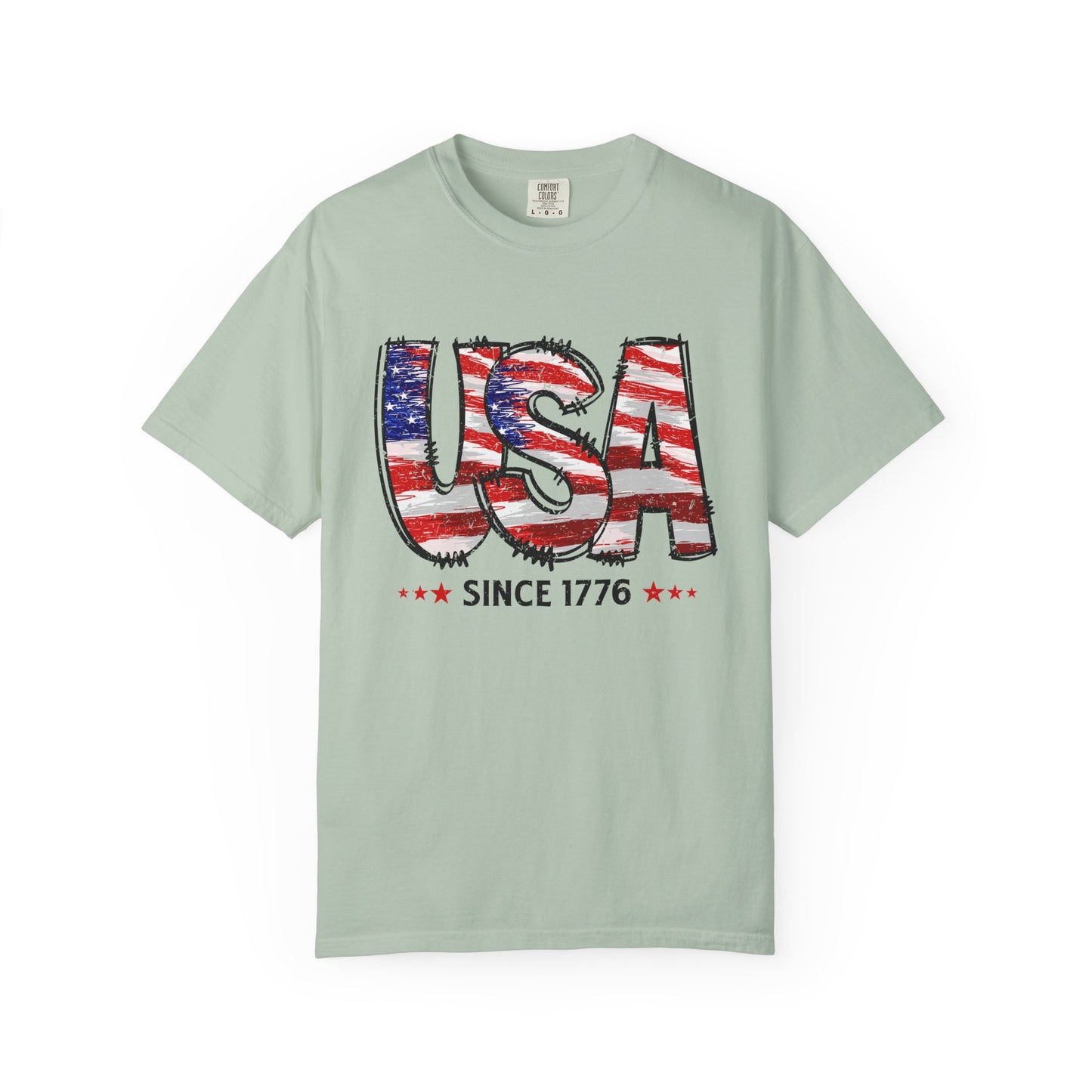 Comfort Color USA Shirt, Independent Day Shirt, USA 1776 Top, Gift For Her, Valentine's Day Shirt, America Shirt, 4th of July Tee,
