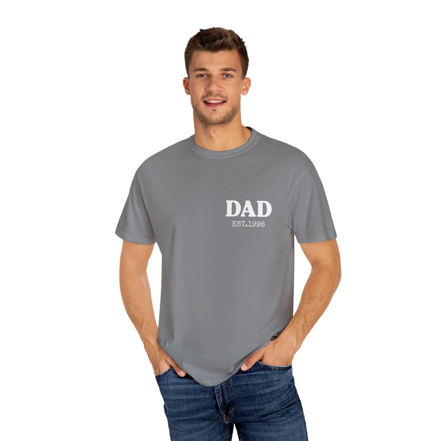 Dad Est Year Shirt, Birthday Gift for Daddy, New Dad Gift Idea,Matching Dad & Daughter, Fathers Day Gifts from Daughter, Dad of Girls Tee