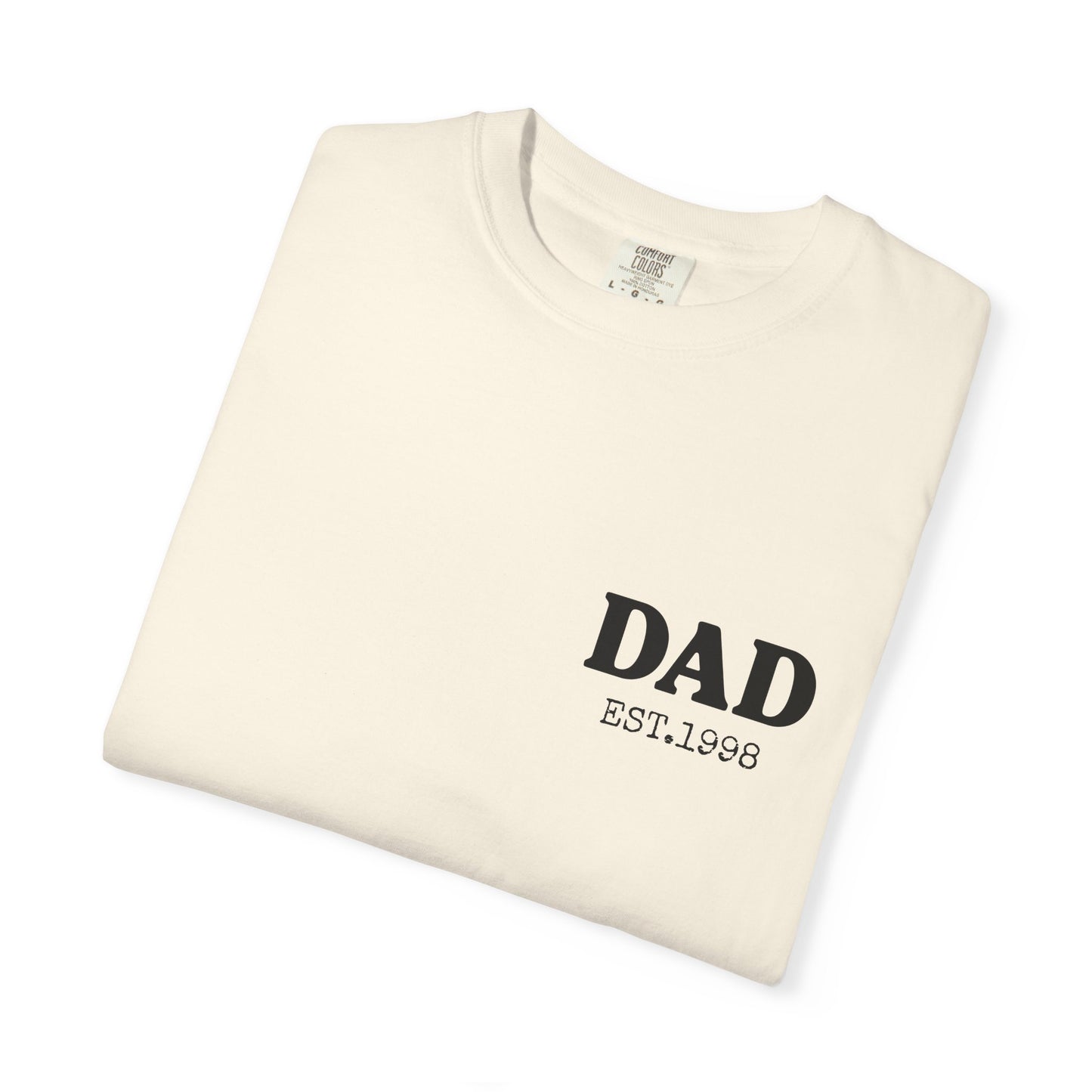 Dad Est Year Shirt, Birthday Gift for Daddy, New Dad Gift Idea,Matching Dad & Daughter, Fathers Day Gifts from Daughter, Dad of Girls Tee