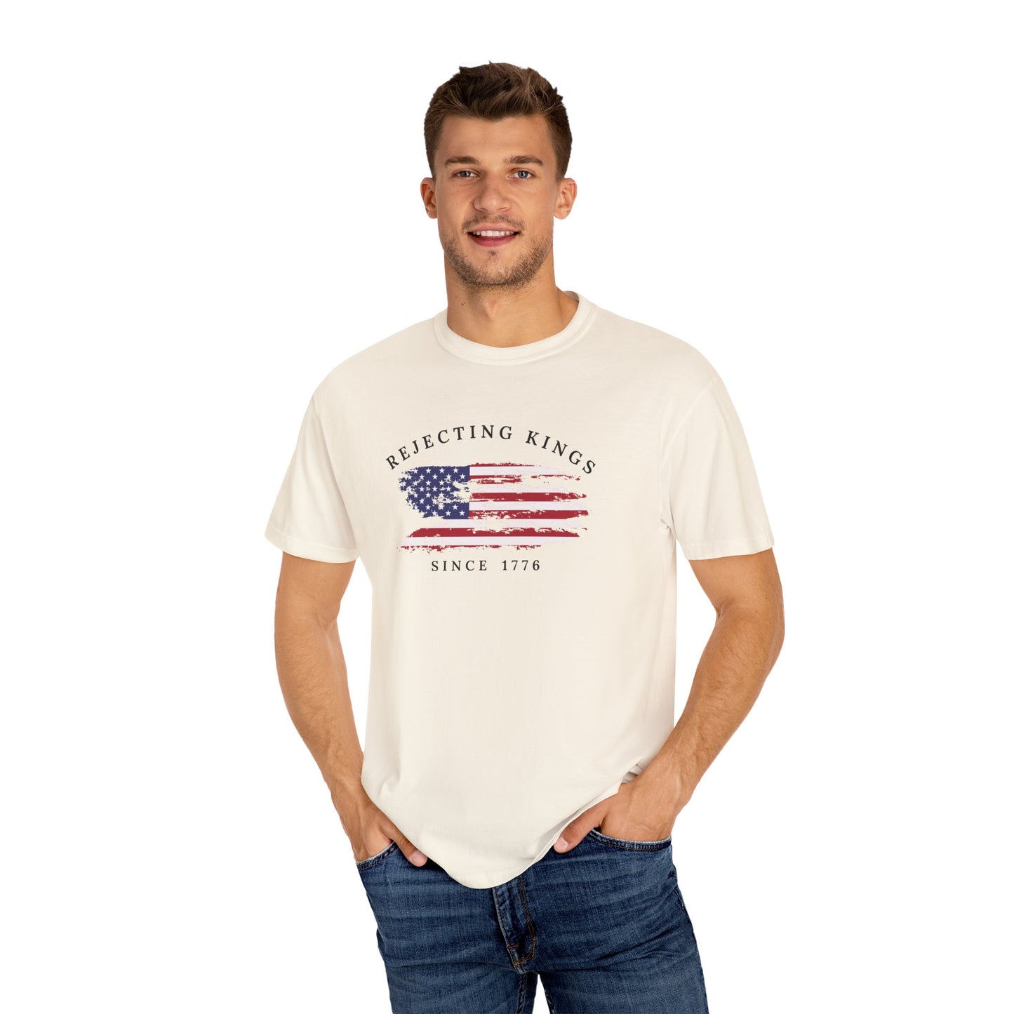 Comfort Colors® Rejecting Kings Since 1776 Protest Shirt, 4th July America Shirt, Anti Trump Shirt, Pro Democracy Shirt, gift for her