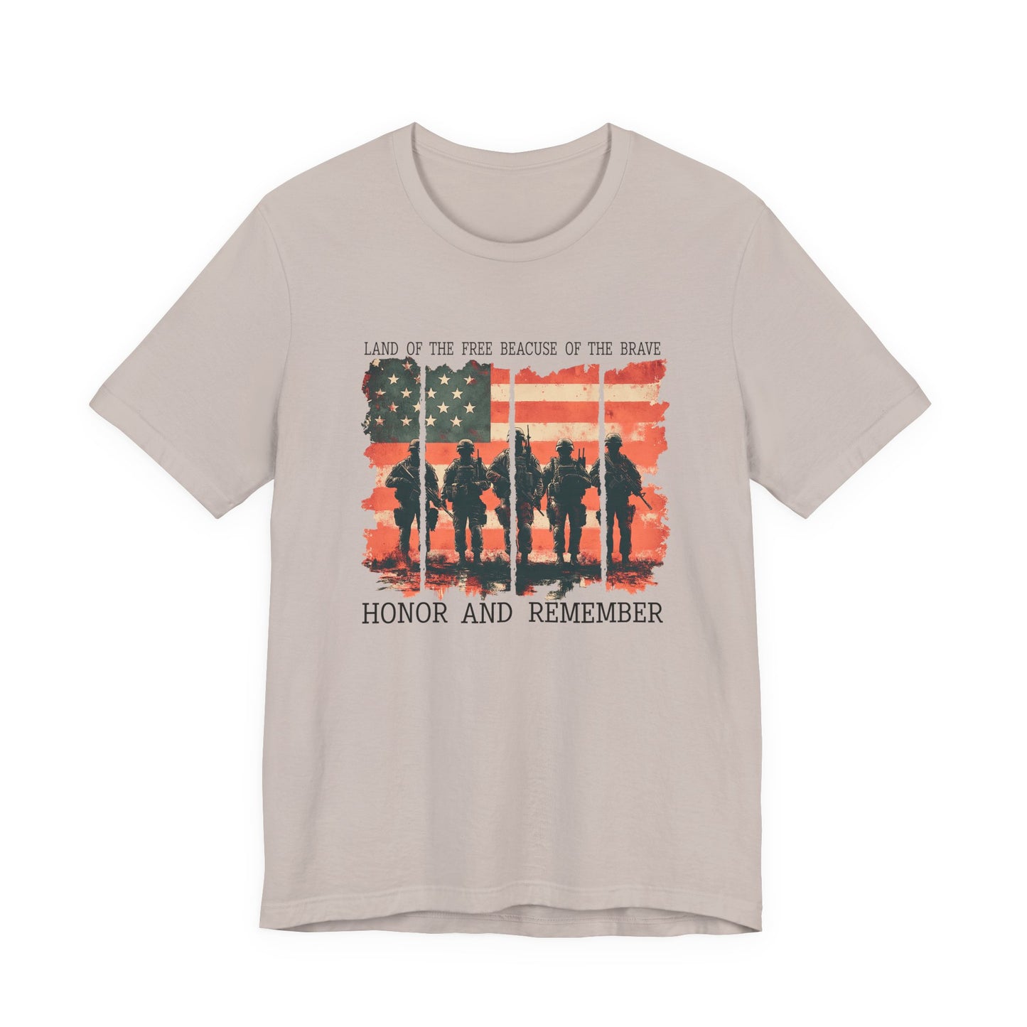 Memorial Day Shirt, American Flag Heart Shirt, Army Shirt, Patriotic American Flag Shirt,Land of the brave Shirt, Heart Memorial Day Shirt,