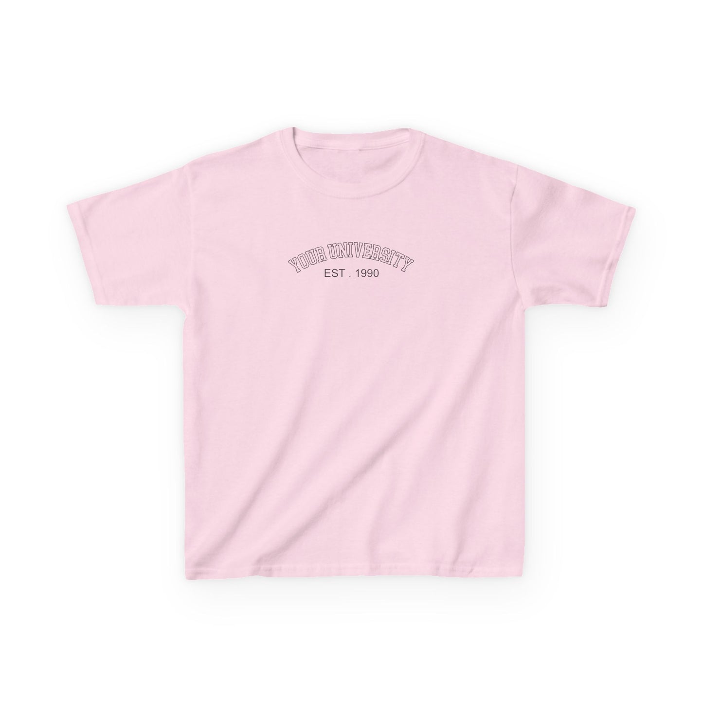 Personalized University Baby Tee, Personalized University Name Shirt, personalized text shirt, Custom Text Shirt, Graduation shirt, Crop Top