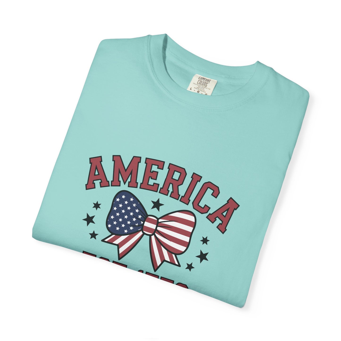Comfort Colors USA Shirt, 4th of July shirt, America est 1776 shirt, red white blue shirt, summer patriotic shirt for women, gift fo her