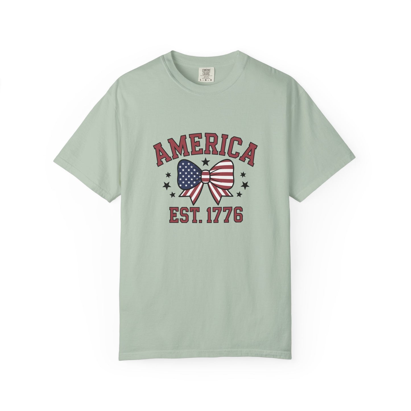 Comfort Colors USA Shirt, 4th of July shirt, America est 1776 shirt, red white blue shirt, summer patriotic shirt for women, gift fo her