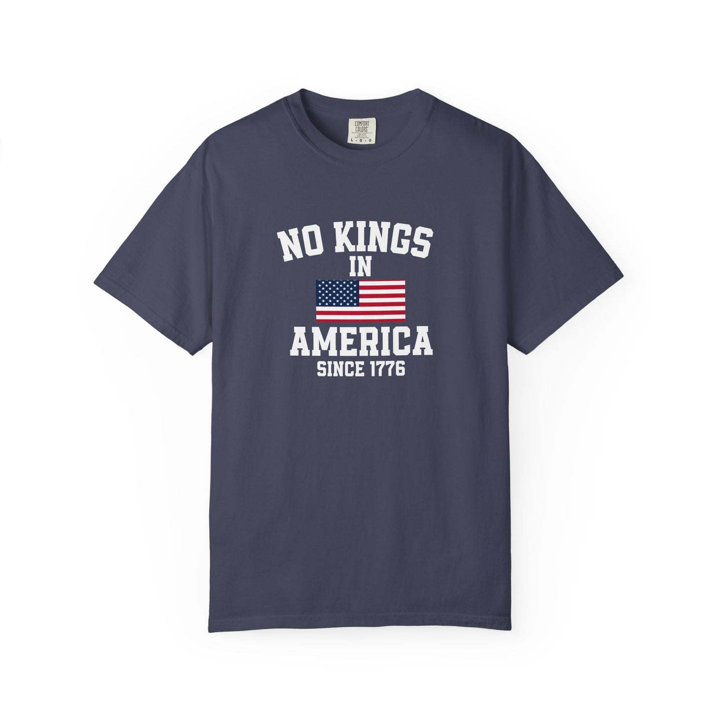 Personalized No Kings in America T Shirt, Democracy Tee, Patriotic Tee , personalized T shirt, 4th July Custom shirt, Liberal Shirt