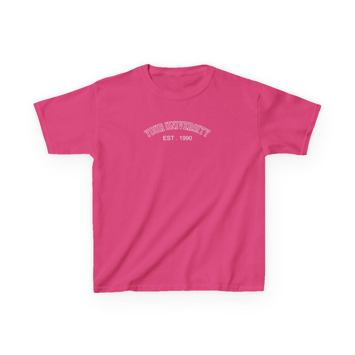 Personalized University Baby Tee, Personalized University Name Shirt, personalized text shirt, Custom Text Shirt, Graduation shirt, Crop Top