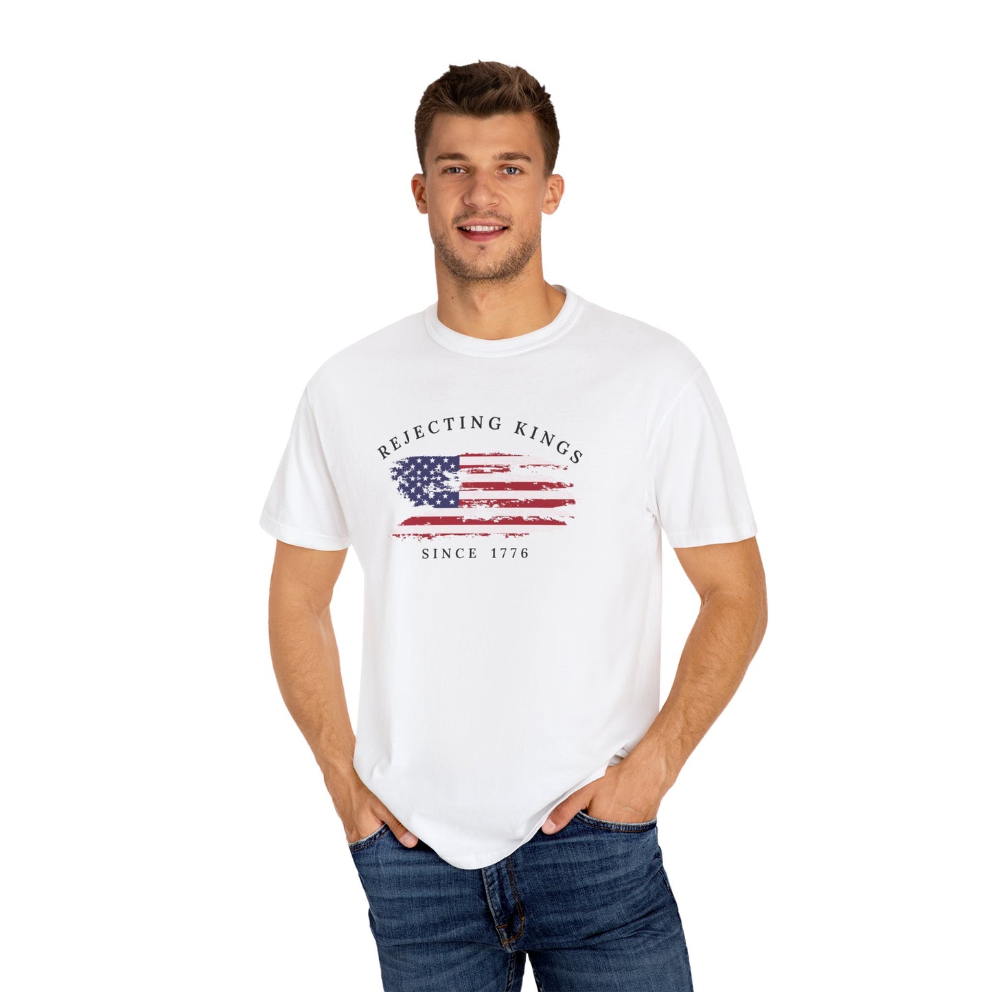 Comfort Colors® Rejecting Kings Since 1776 Protest Shirt, 4th July America Shirt, Anti Trump Shirt, Pro Democracy Shirt, gift for her