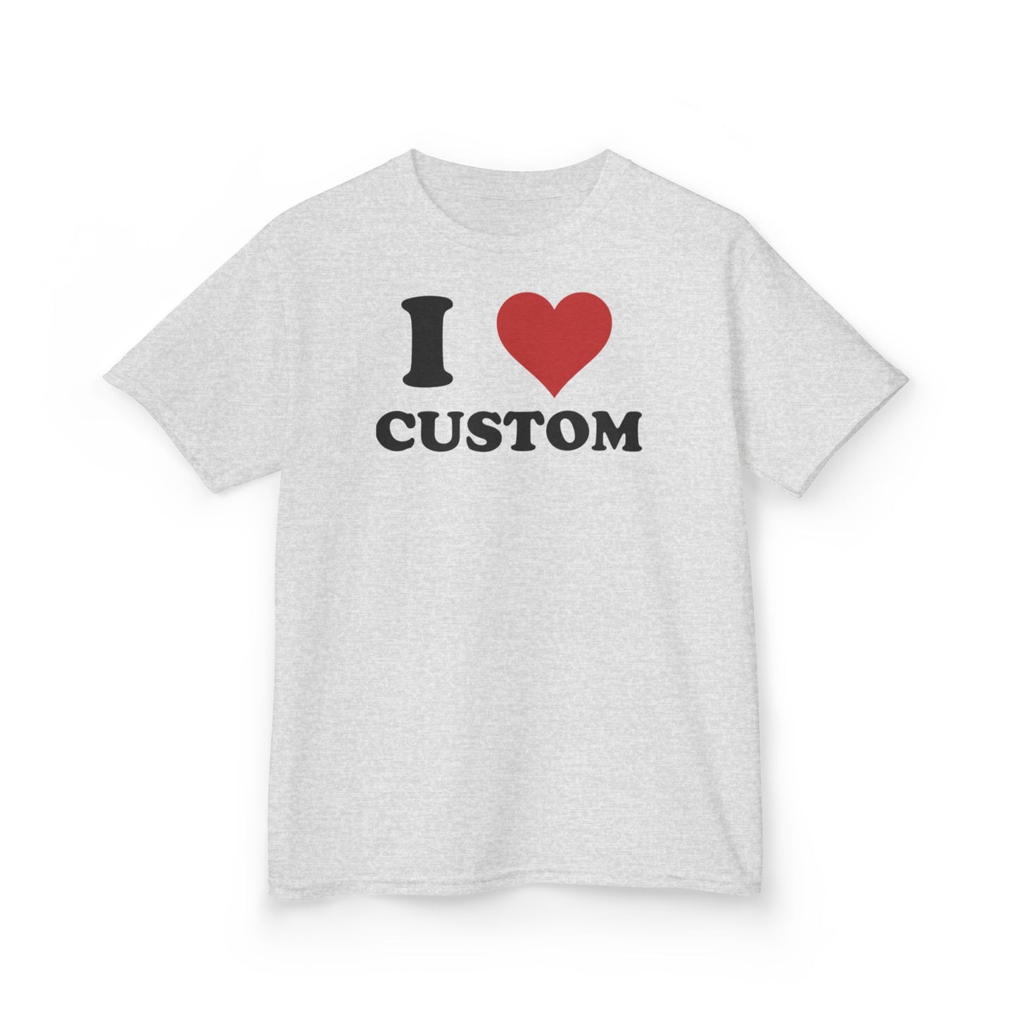 I Love Custom Baby Tee, Custom 90s TShirt, Custom 90s TShirt, Trendy Y2K Clothing, I Heart Custom Shirt, Personalized Text Baby Tee